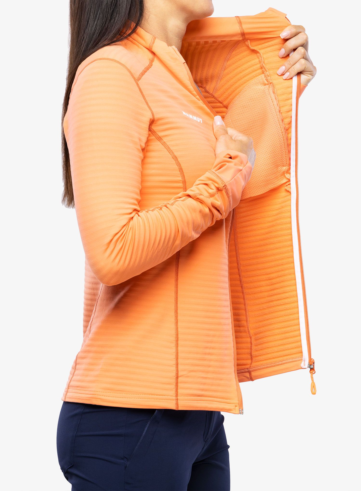 Dámská mikina na zip Mammut Taiss Light ML Jacket - salmon/terracotta