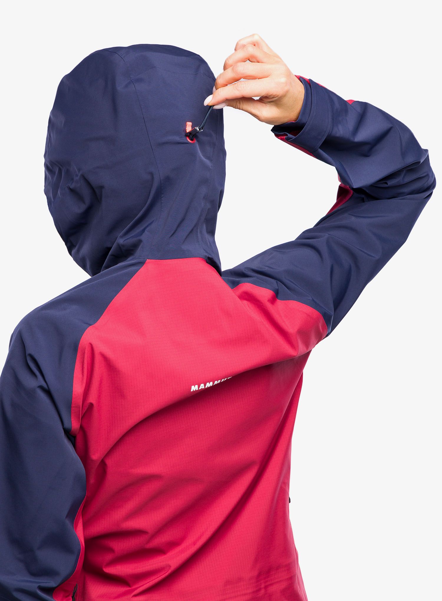 Dámská bunda na hory Mammut Taiss Pro HS Hooded Jacket - blood red/marine