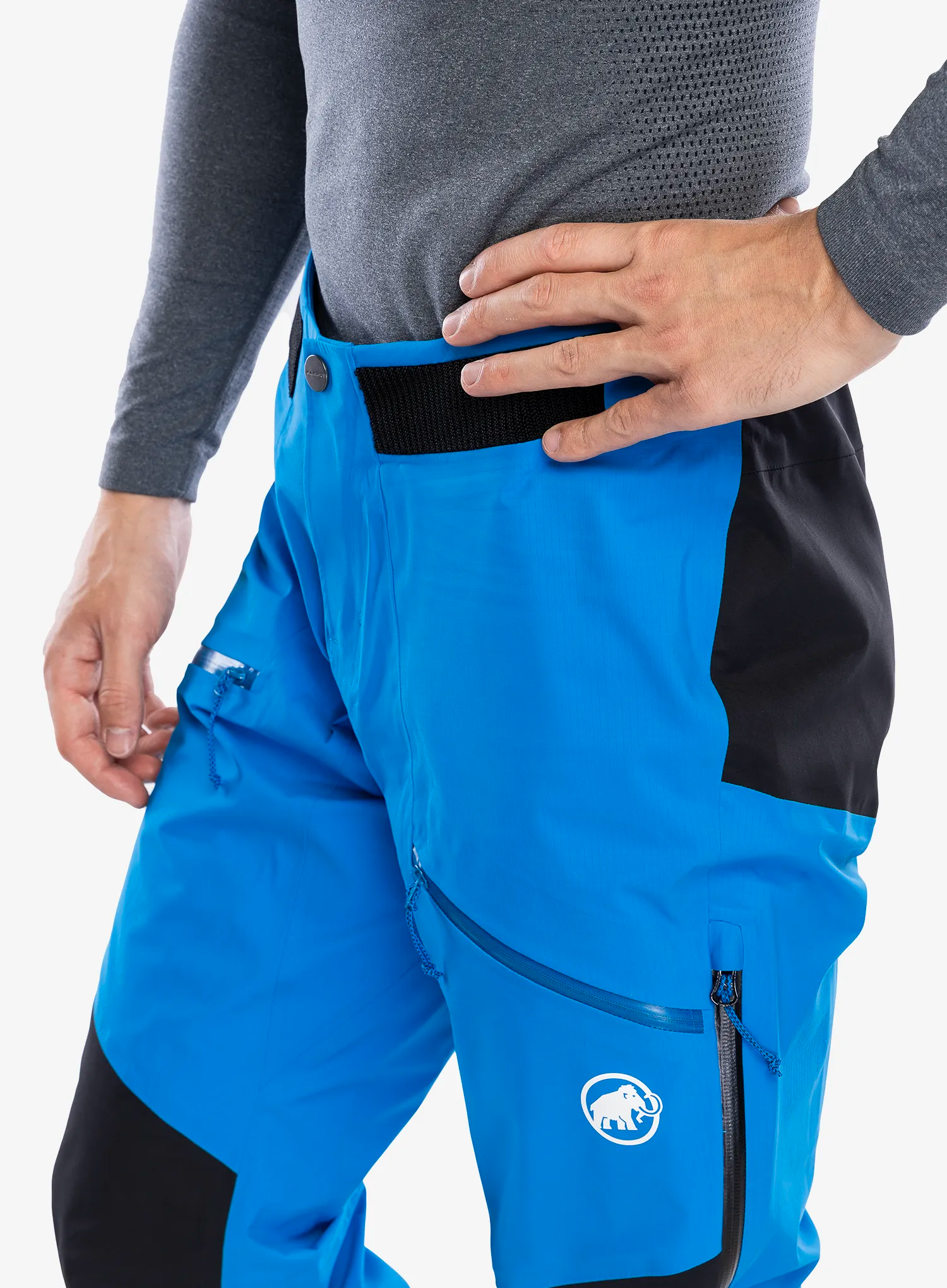Membránové kalhoty Mammut Taiss Pro HS Pants - glacier blue/black