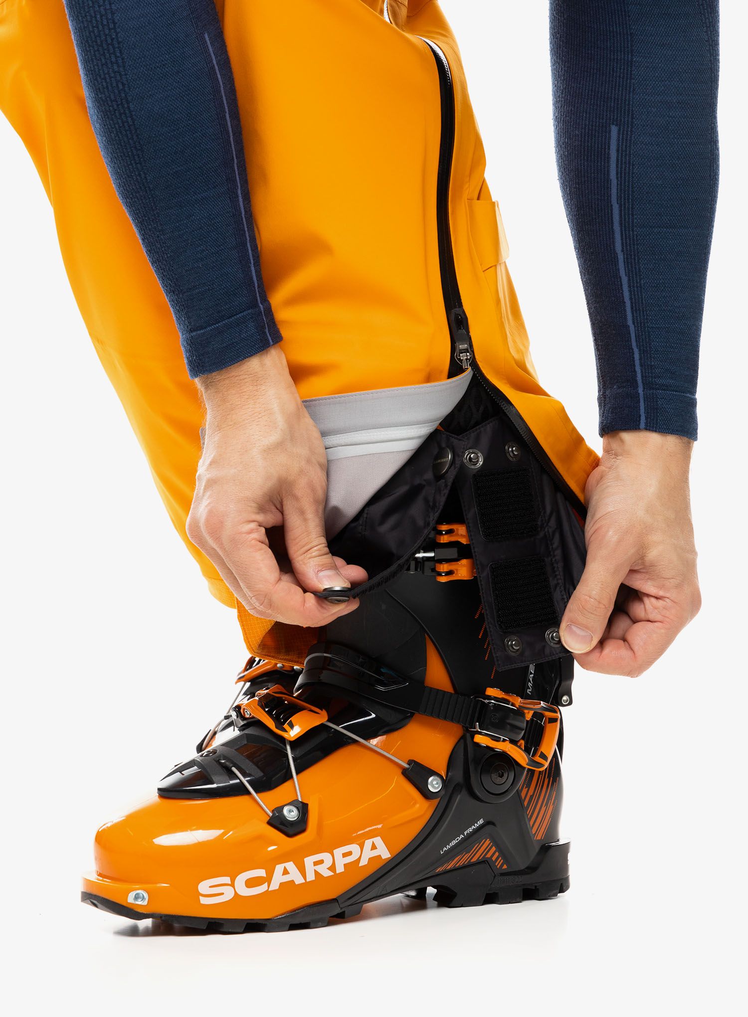 Kalhoty s membránou Mammut Taiss Pro HS Pants - tangerine