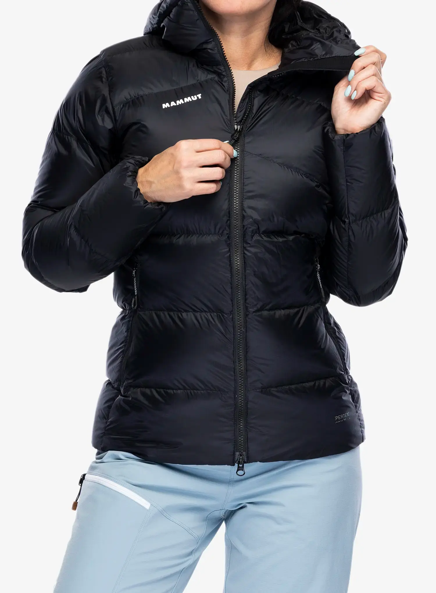 Dámská péřová bunda Mammut Taiss Pro IN Hooded Jacket - black