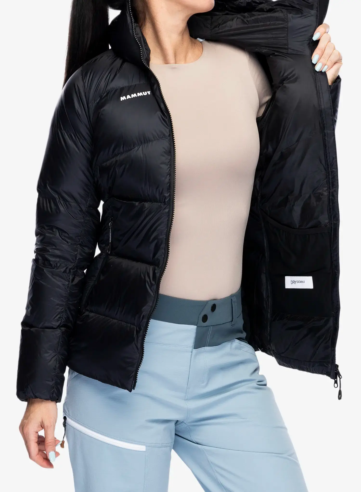 Dámská péřová bunda Mammut Taiss Pro IN Hooded Jacket - black