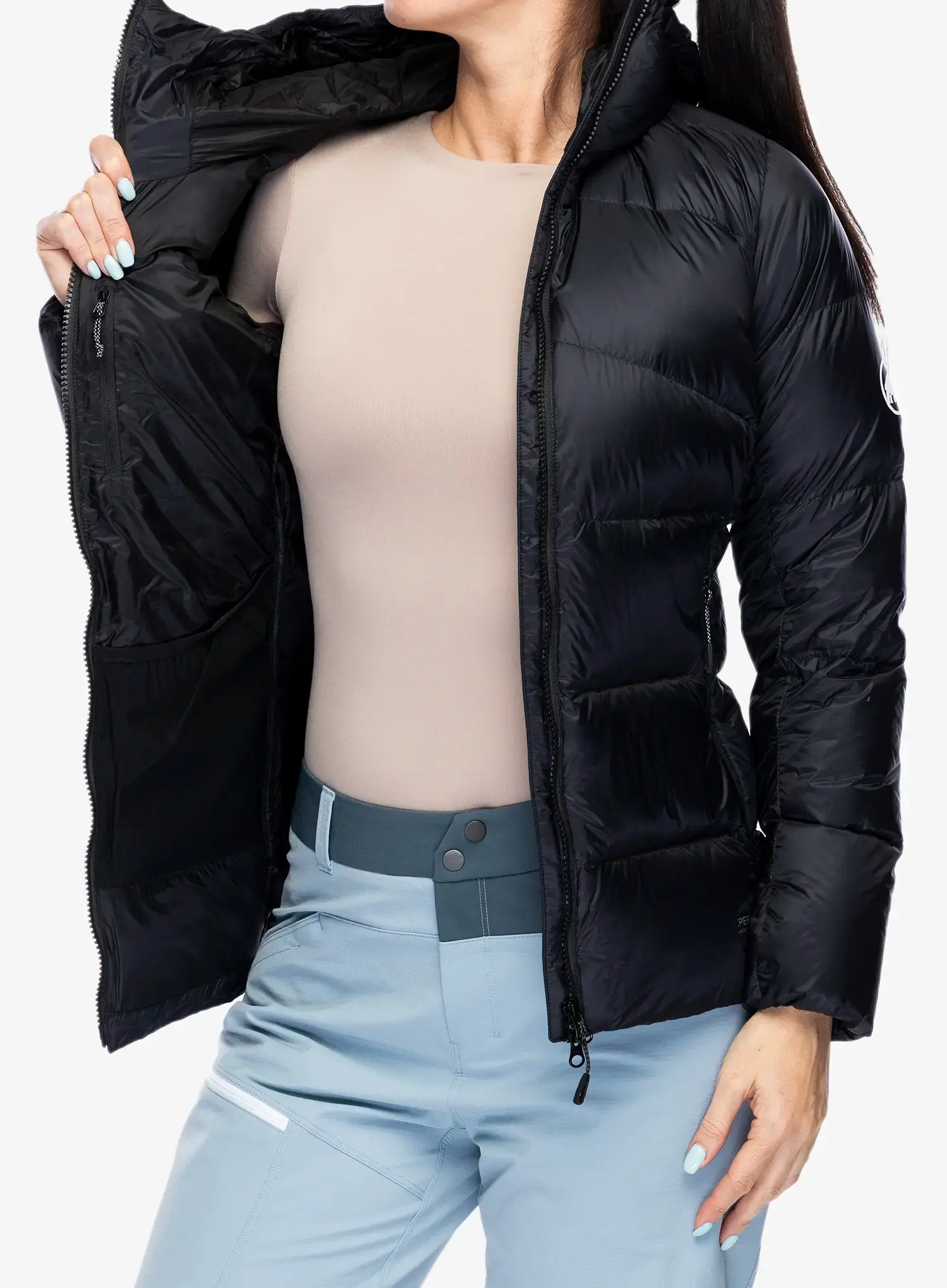 Dámská péřová bunda Mammut Taiss Pro IN Hooded Jacket - black