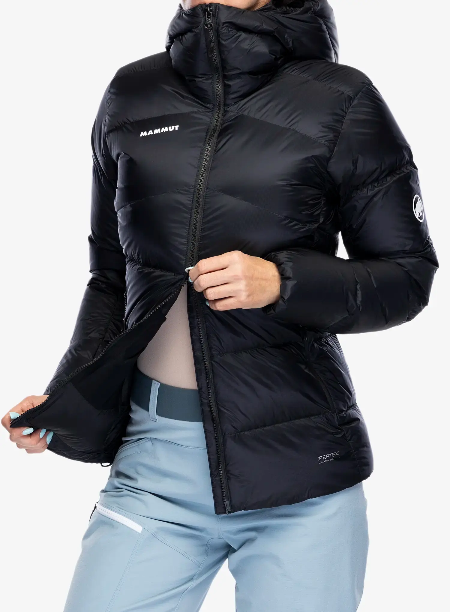 Dámská péřová bunda Mammut Taiss Pro IN Hooded Jacket - black