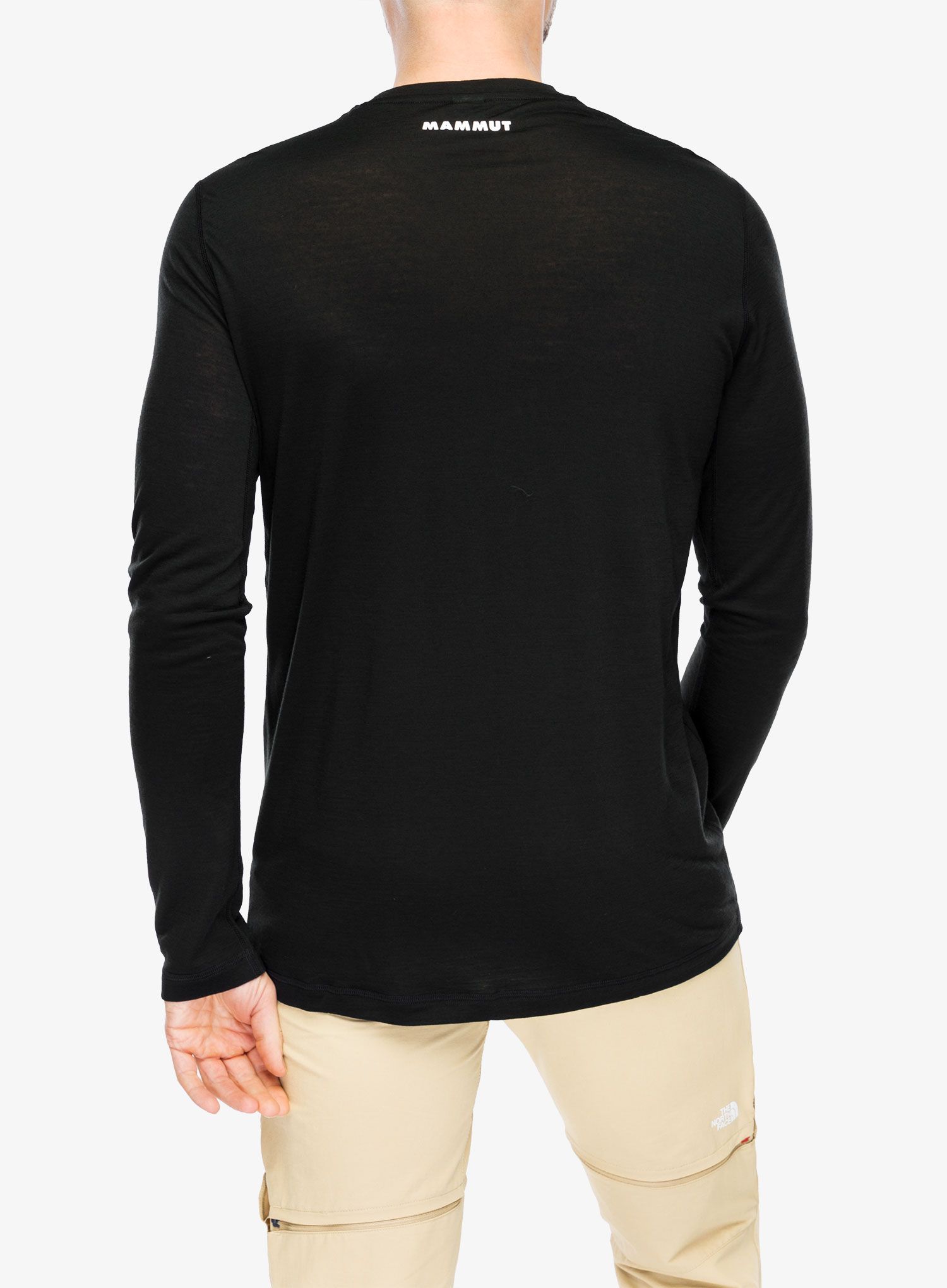 Mikina Mammut Tree Wool FL Longsleeve - black/black