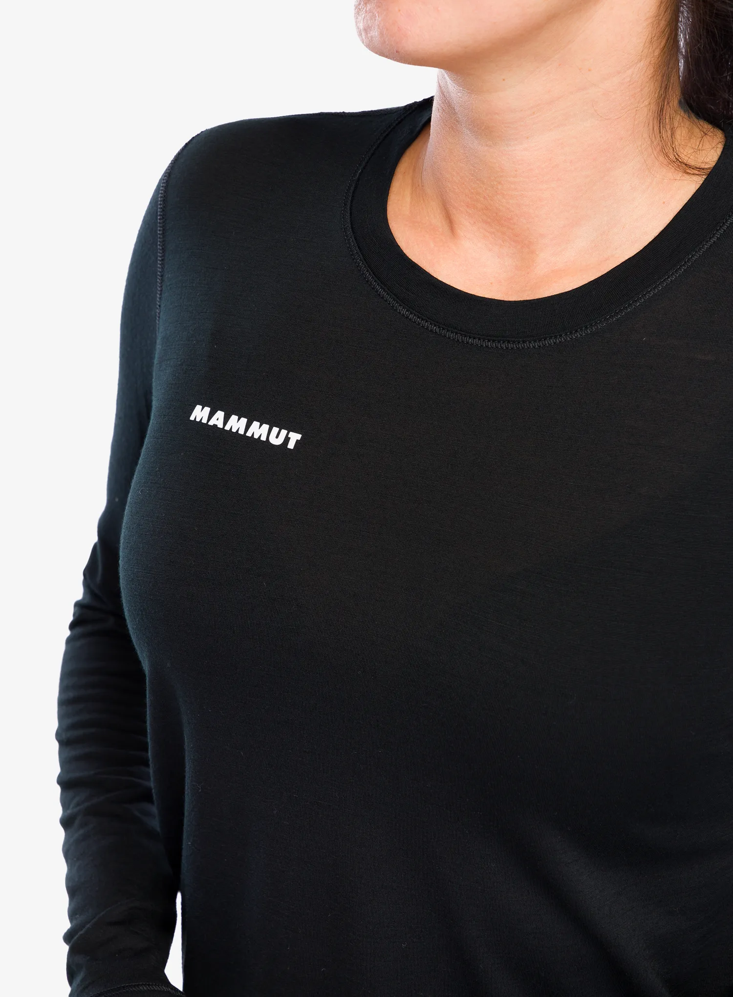 Dámská mikina Mammut Tree Wool FL Longsleeve - black/black