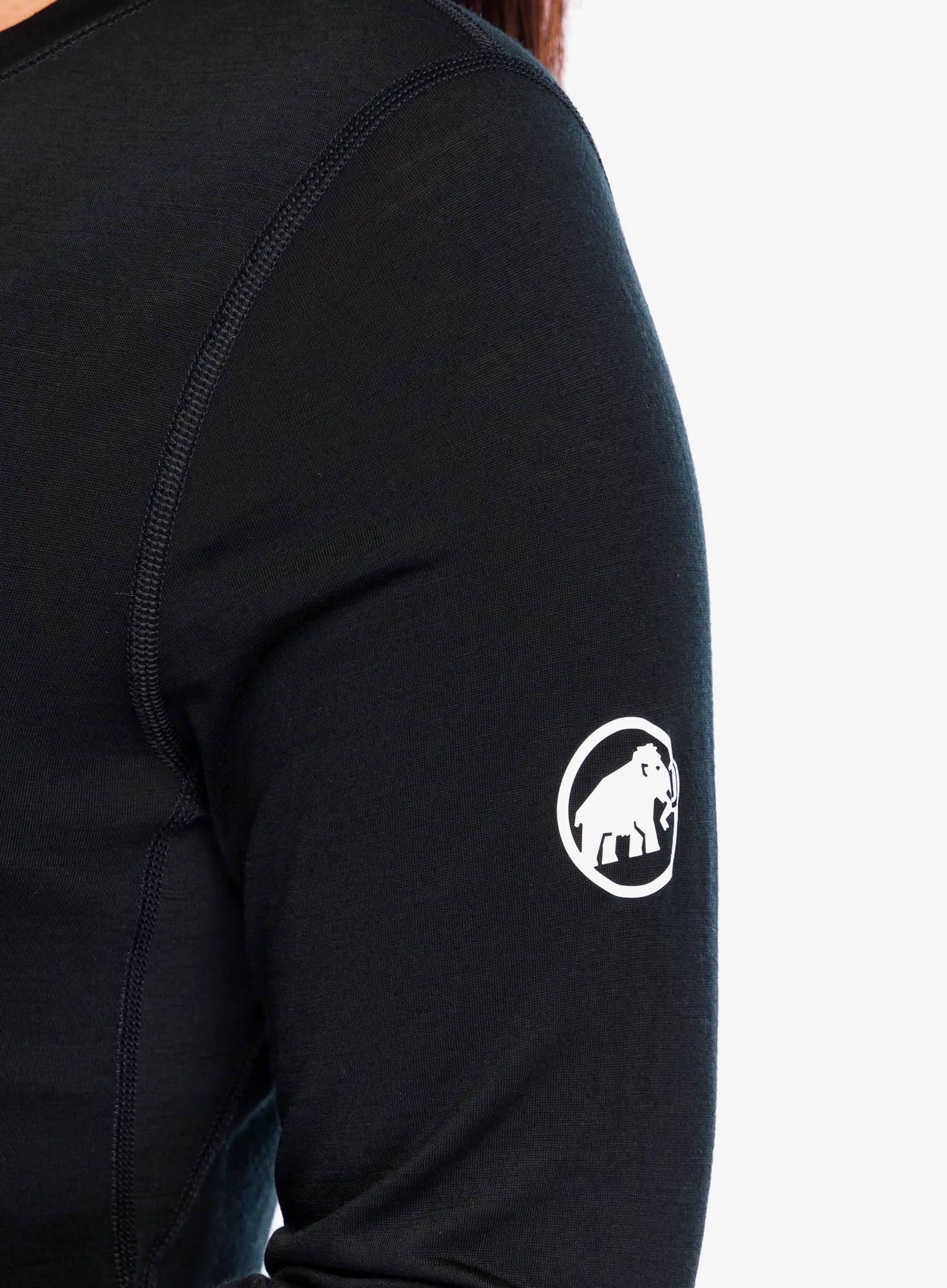 Dámská mikina Mammut Tree Wool FL Longsleeve - black/black