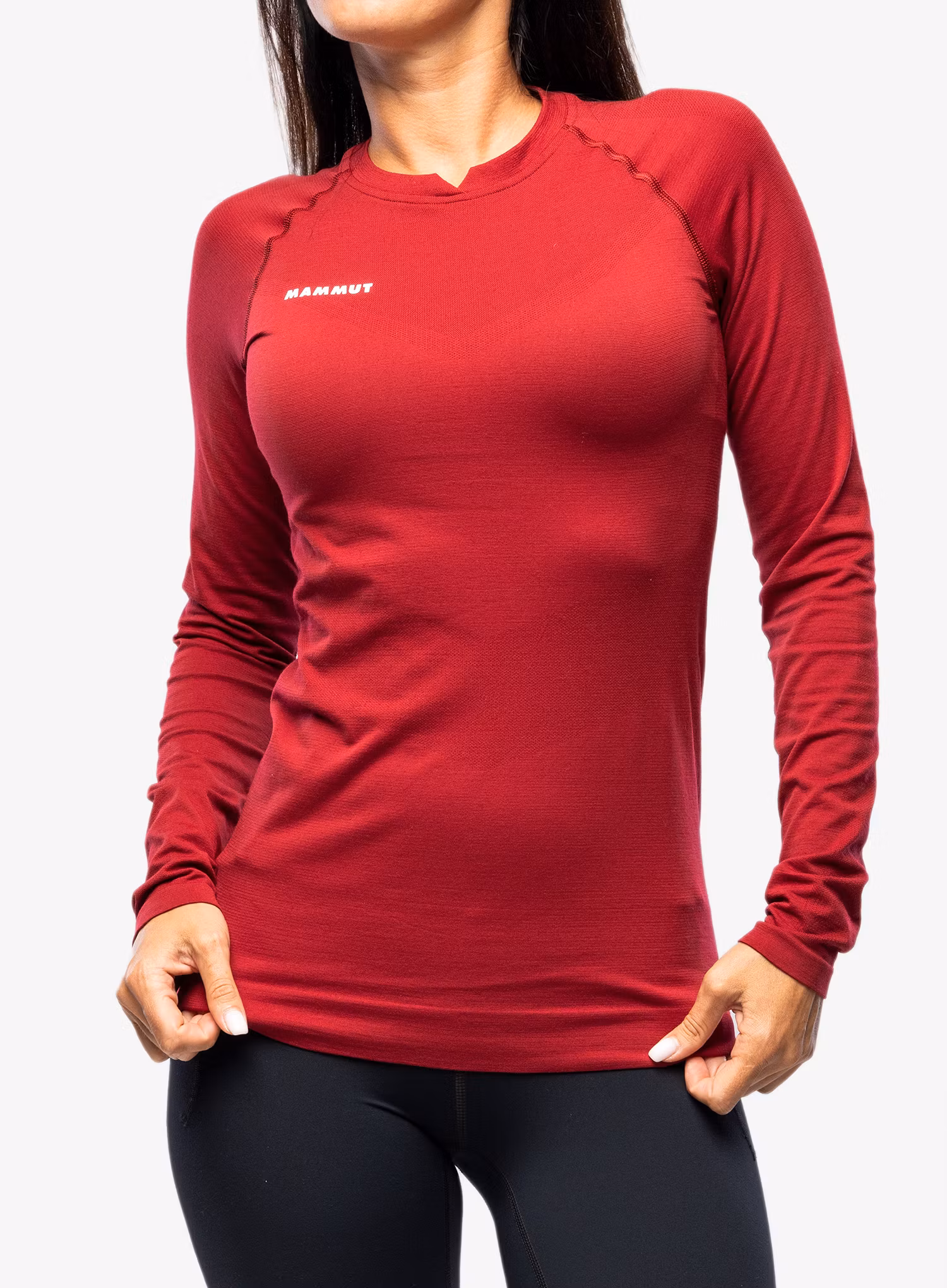 Funkční mikina dámská Mammut Trift Longsleeve - blood red