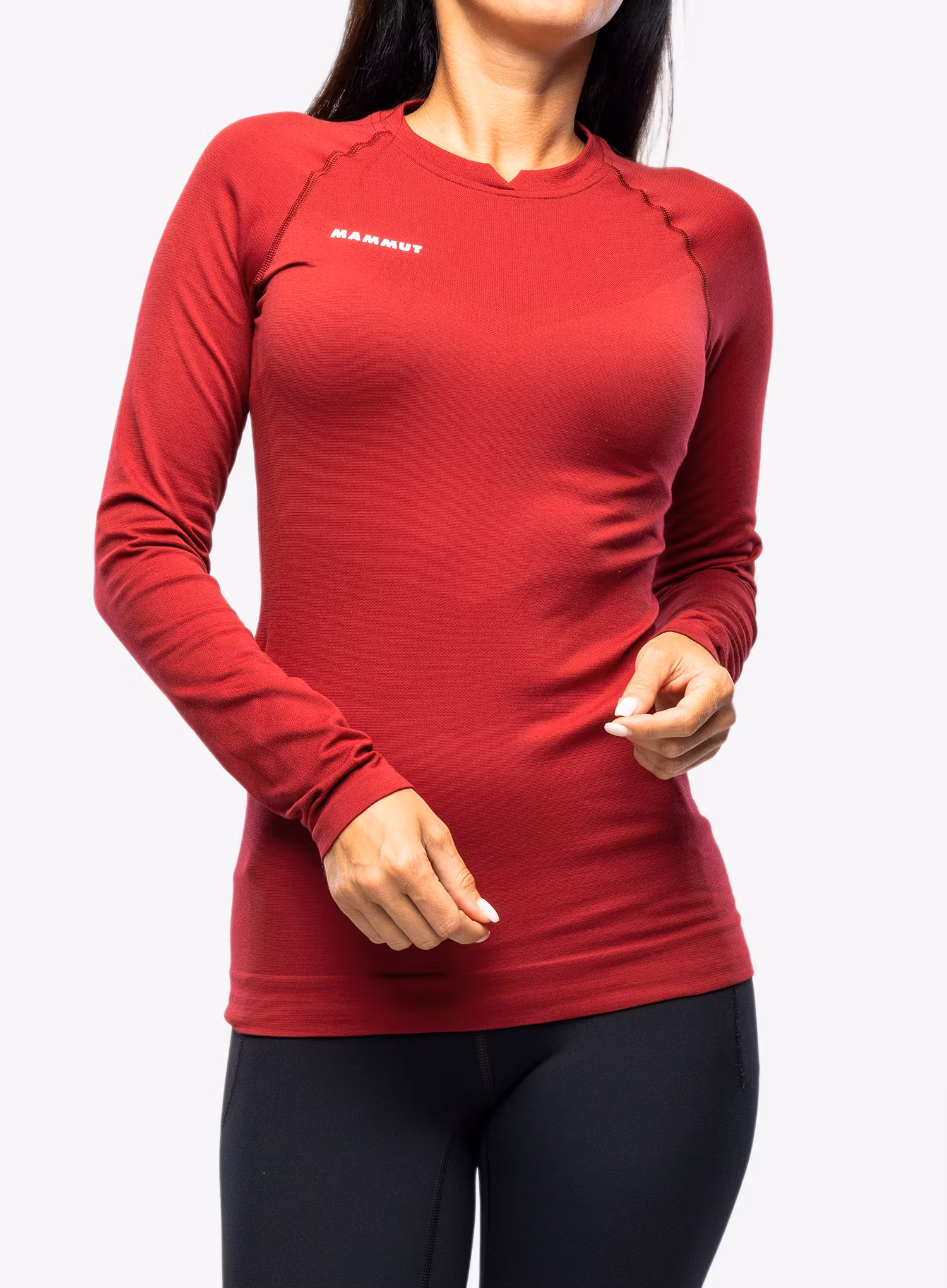 Funkční mikina dámská Mammut Trift Longsleeve - blood red