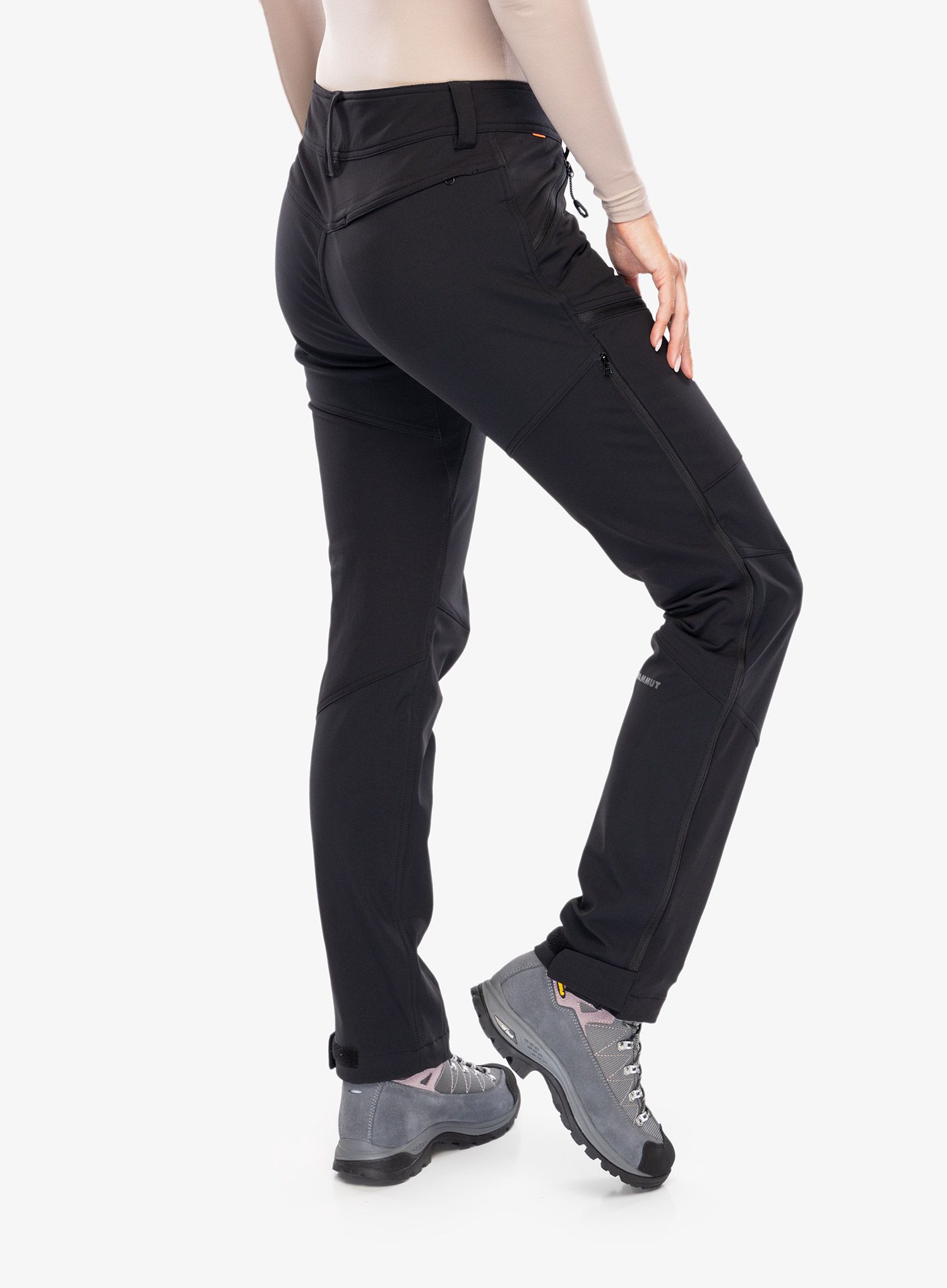 Softshellové kalhoty dámské Mammut Zinal Guide SO Hybrid Pants - black