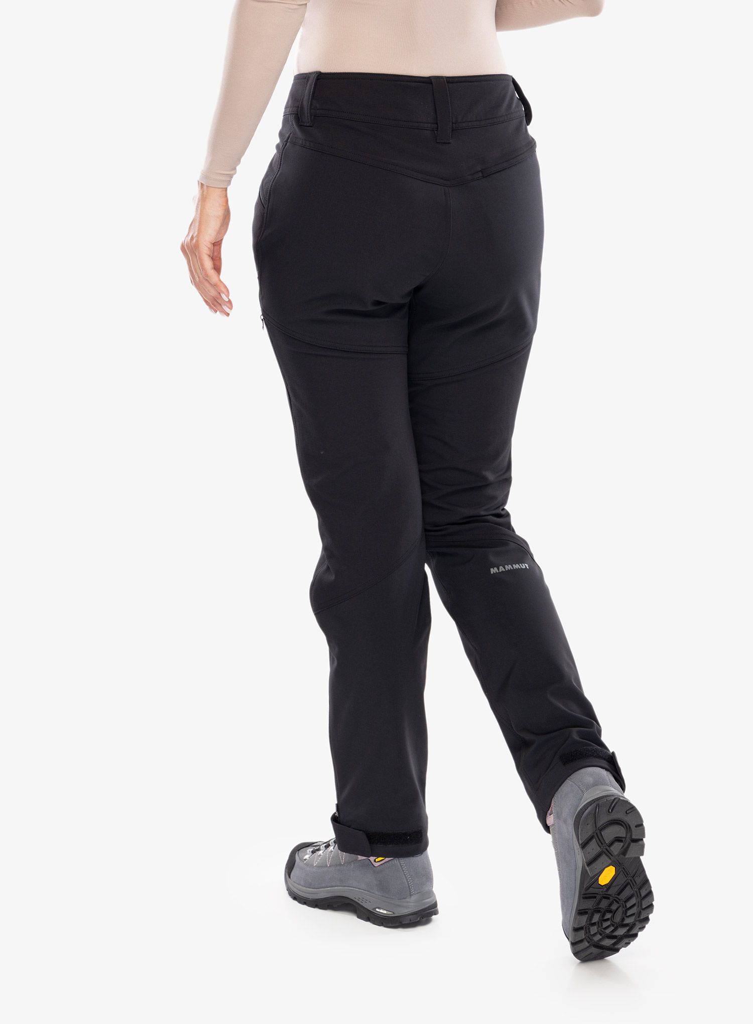 Softshellové kalhoty dámské Mammut Zinal Guide SO Hybrid Pants - black