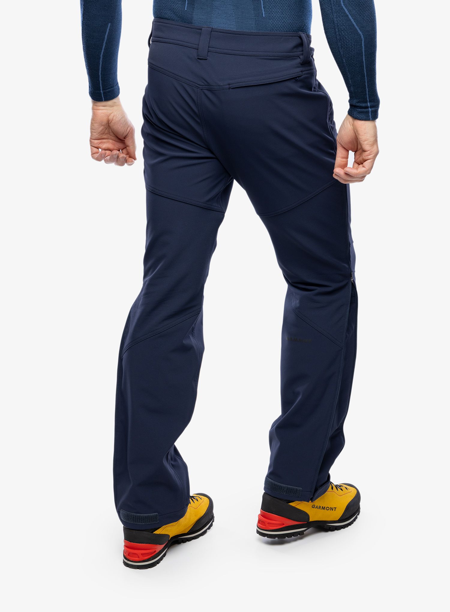 Softshellové kalhoty pánské Mammut Zinal Guide SO Hybrid Pants - marine