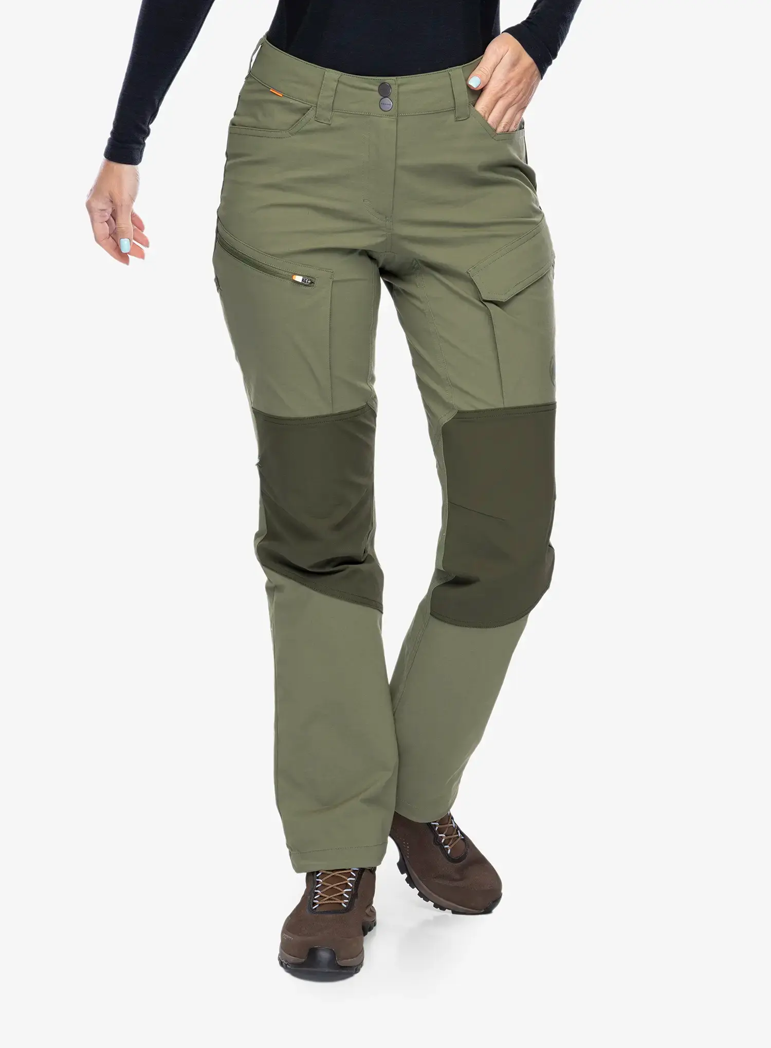 Kalhoty dámské Mammut Zinal Hybrid Pants - marsh/dark marsh