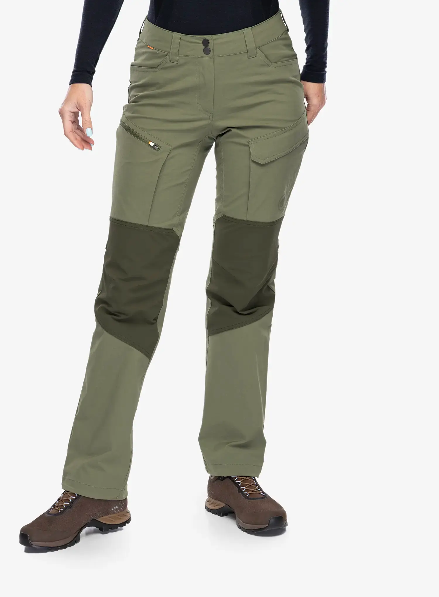 Kalhoty dámské Mammut Zinal Hybrid Pants - marsh/dark marsh