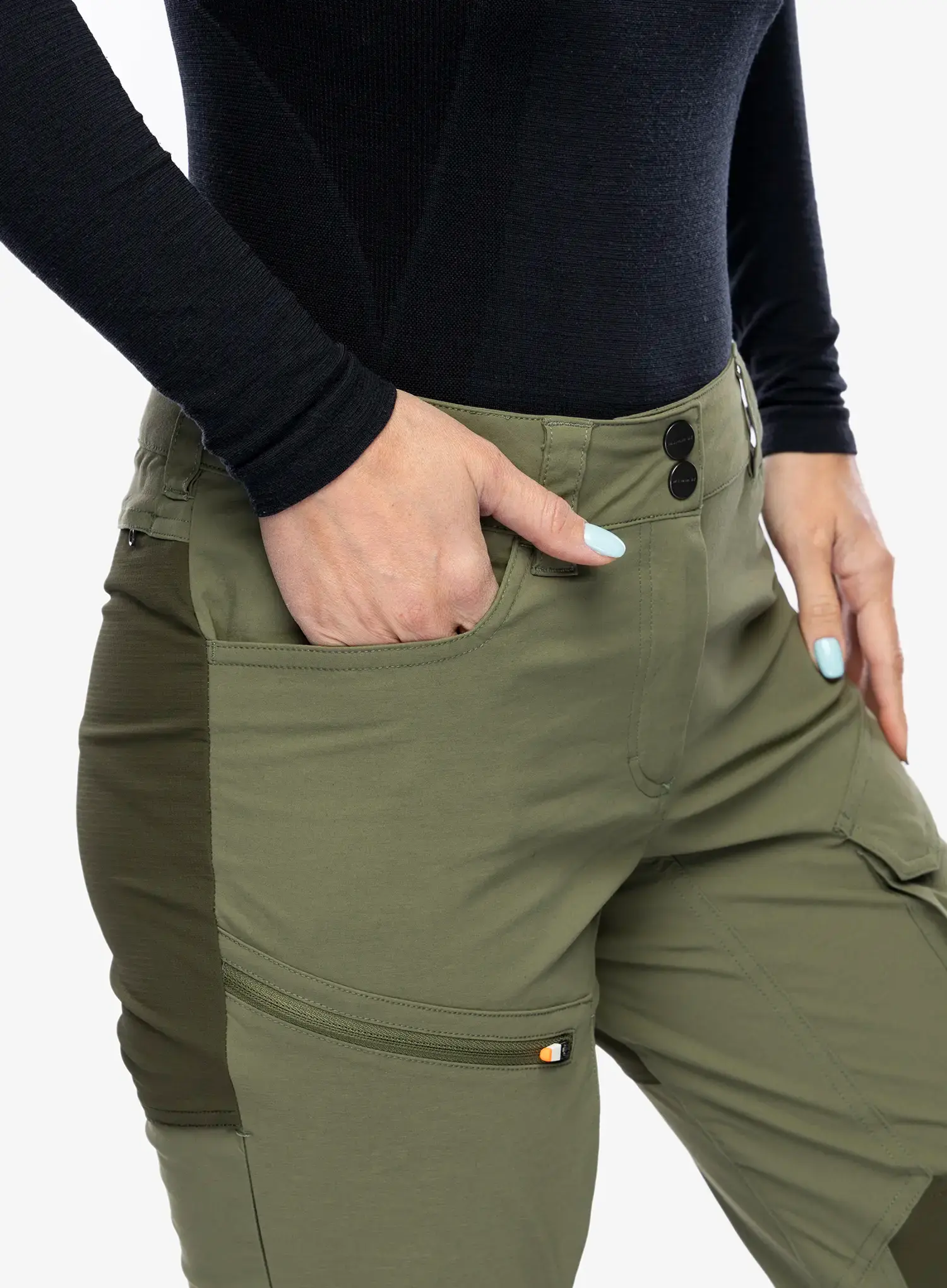 Kalhoty dámské Mammut Zinal Hybrid Pants - marsh/dark marsh