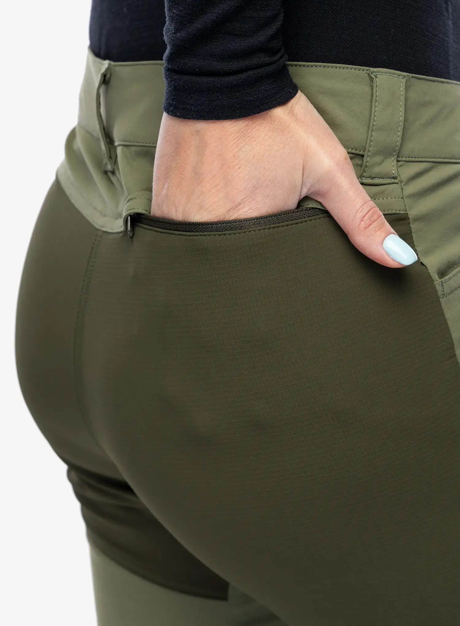 Kalhoty dámské Mammut Zinal Hybrid Pants - marsh/dark marsh