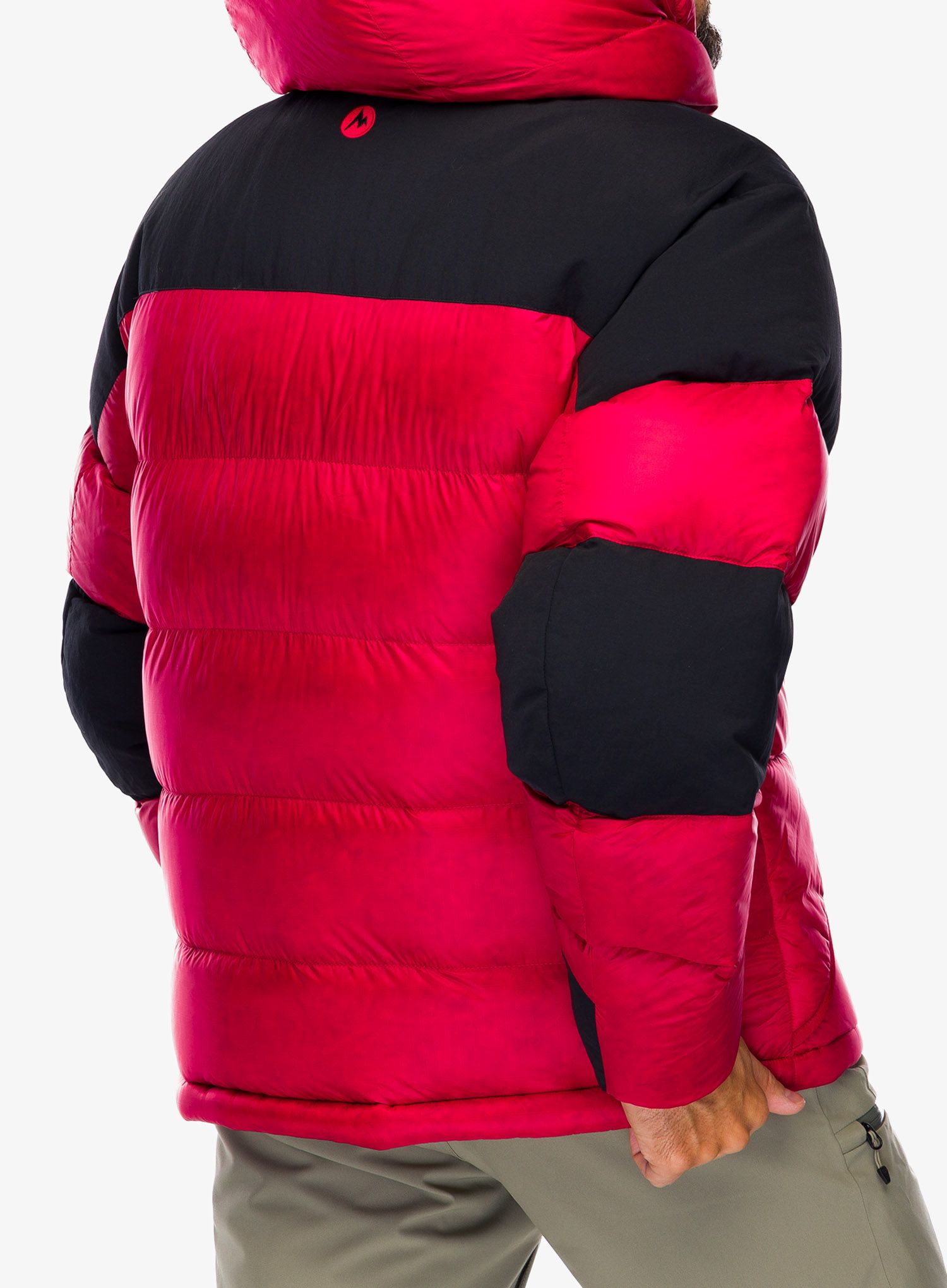 Péřová bunda Marmot 03 Plasma Parka - team red/black