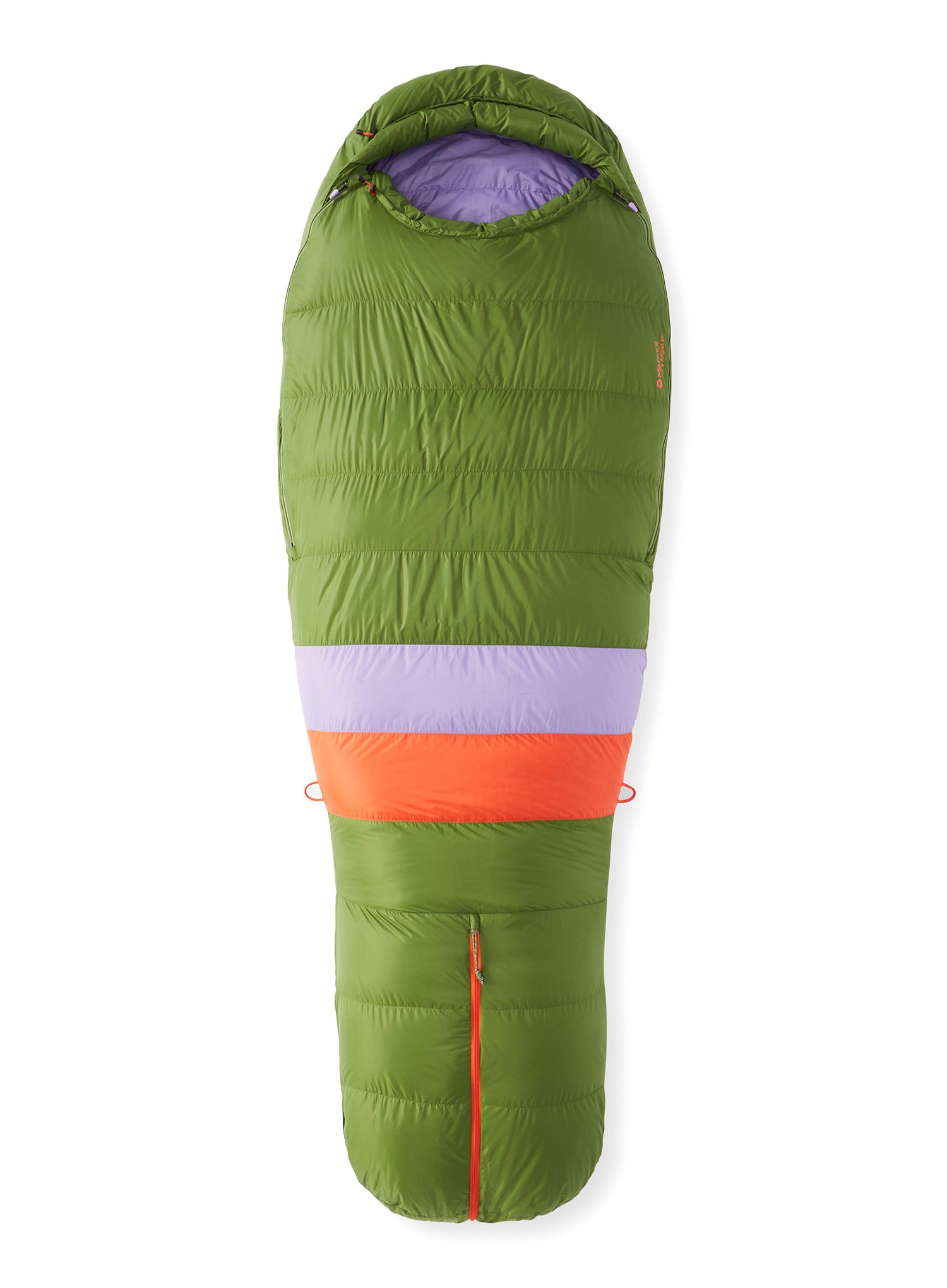 Dámský péřový spací pytel Marmot Angel Fire Long (183 cm) - foliage/paisley purple