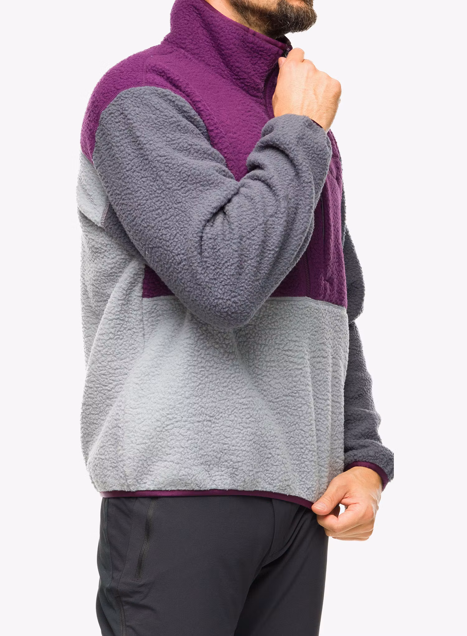 Fleecová mikina Marmot Aros Fleece 1/2 Zip - purple fig/steel onyx/sleet