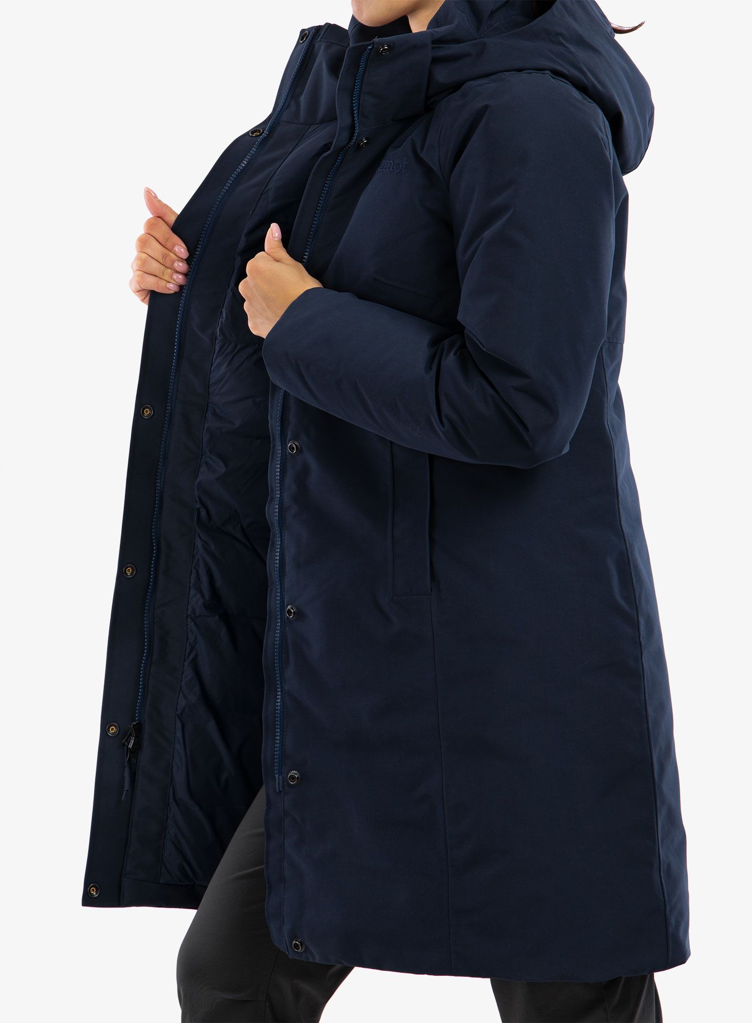 Dámský péřový kabát Marmot Chelsea Coat - arctic navy