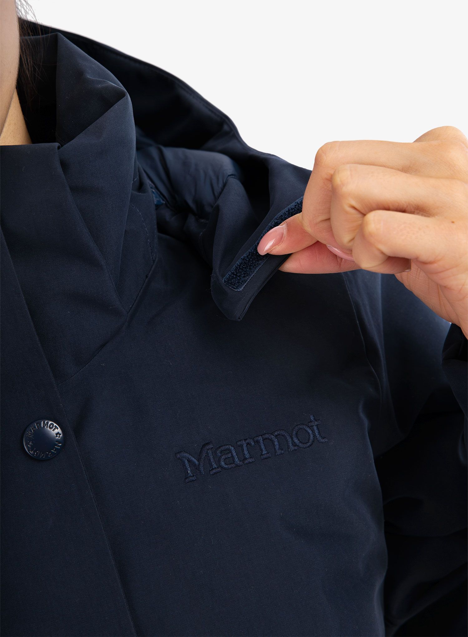 Dámský péřový kabát Marmot Chelsea Coat - arctic navy