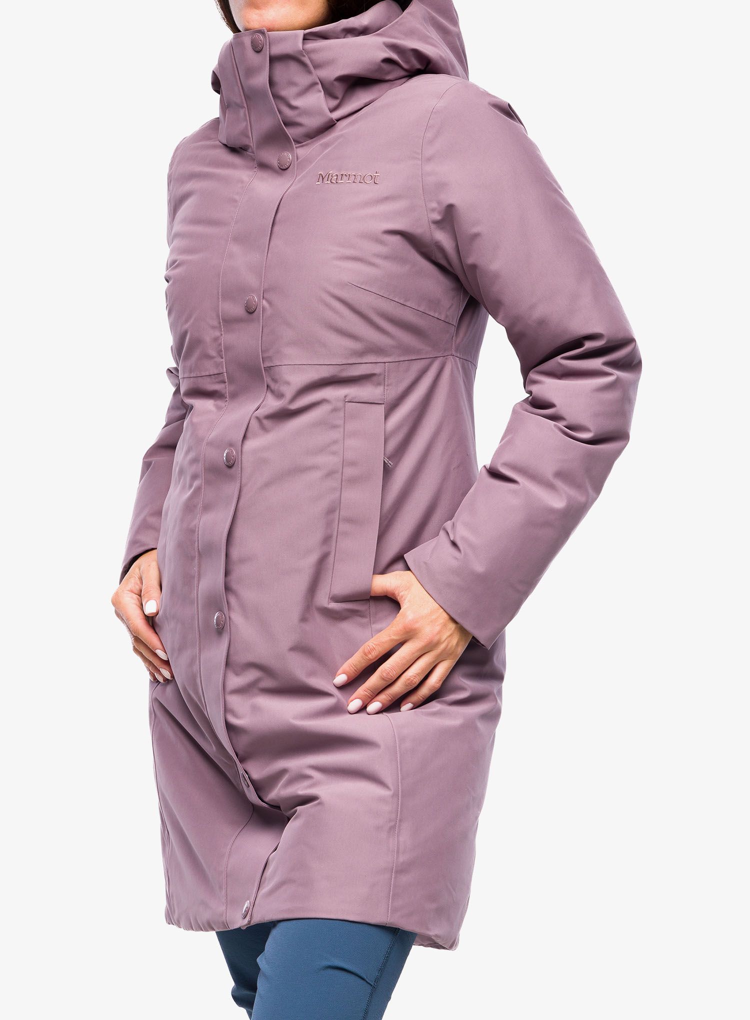 Dámský péřový kabát Marmot Chelsea Coat - hazy purple