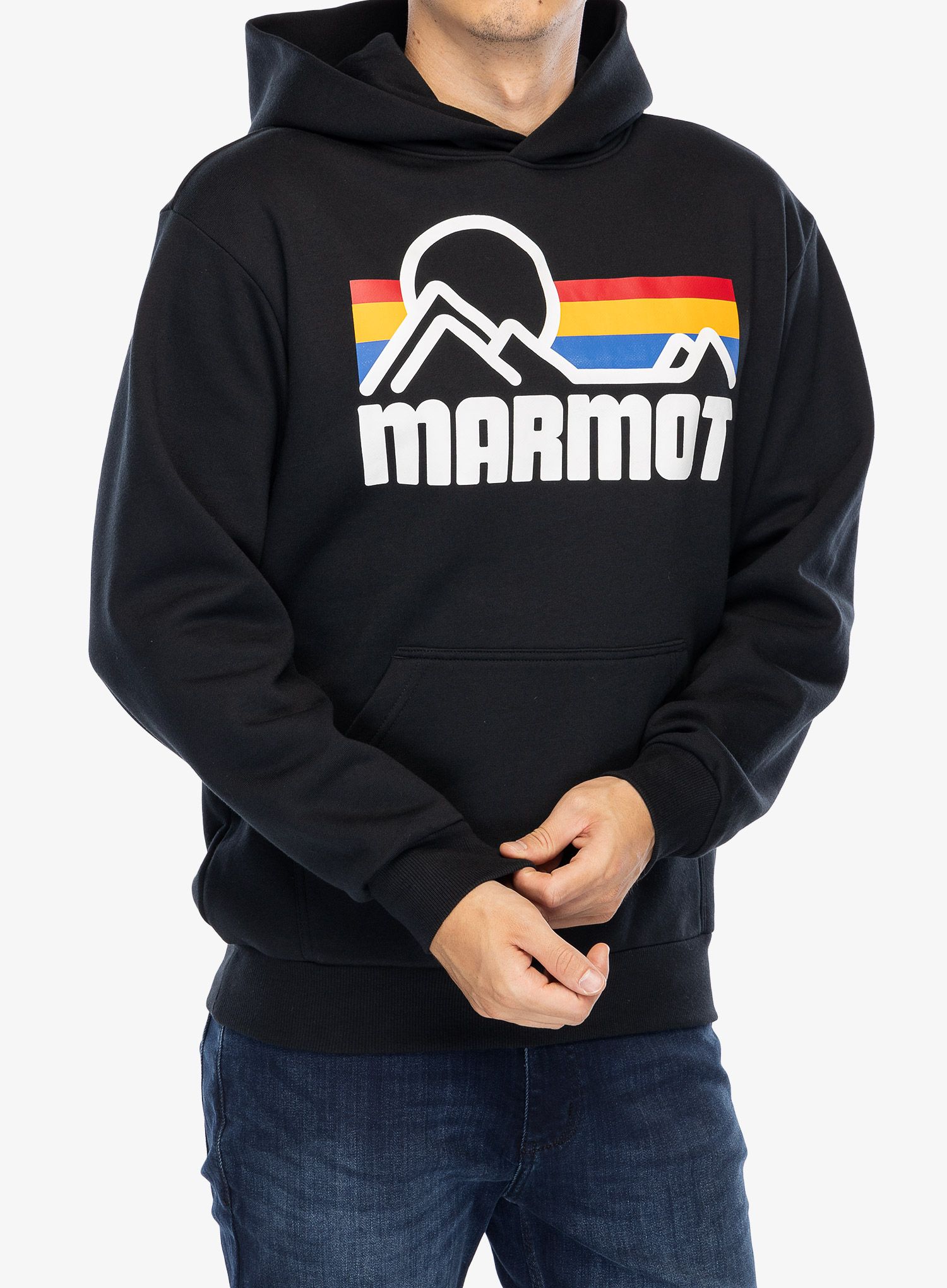 Mikina s kapucí Marmot Coastal Hoody - black/multi