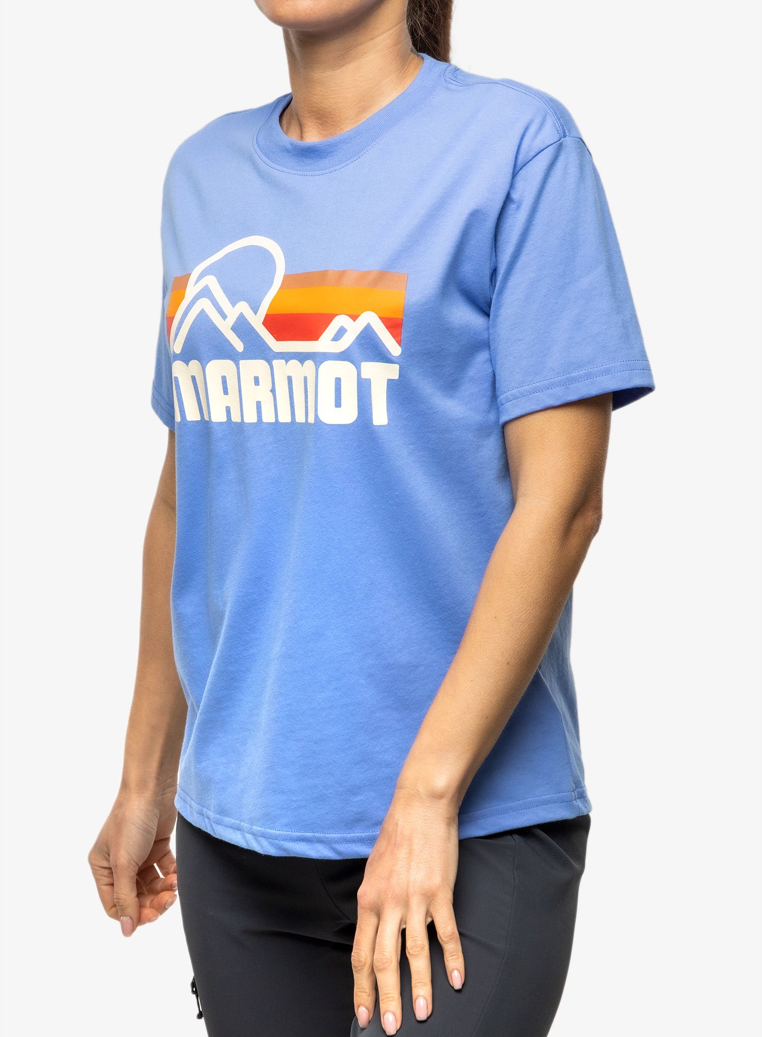 Bavlněné tričko dámské Marmot Coastal Tee SS - gateway blue