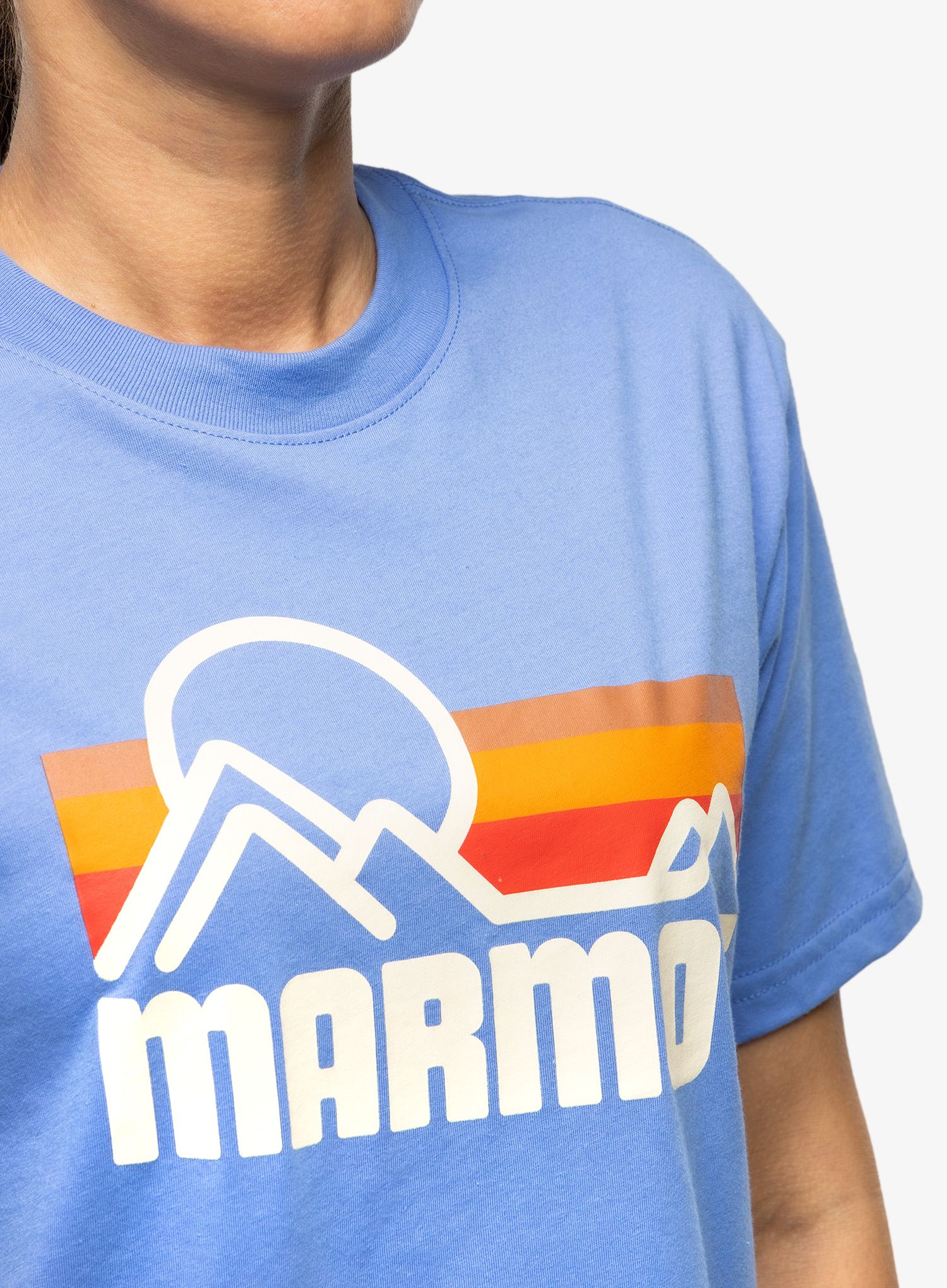 Bavlněné tričko dámské Marmot Coastal Tee SS - gateway blue