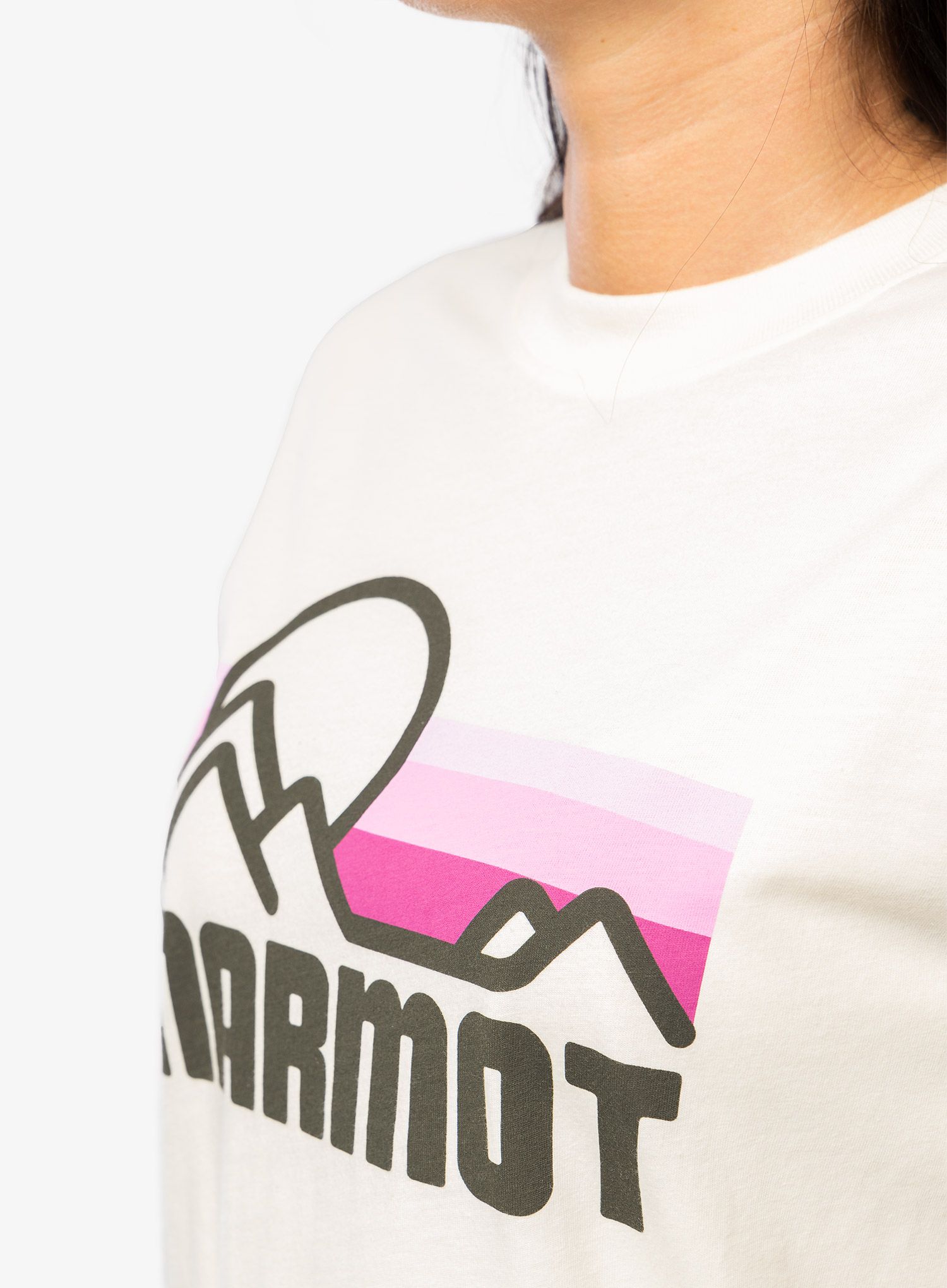 Dámské tričko s potiskem Marmot Coastal Tee SS - papyrus