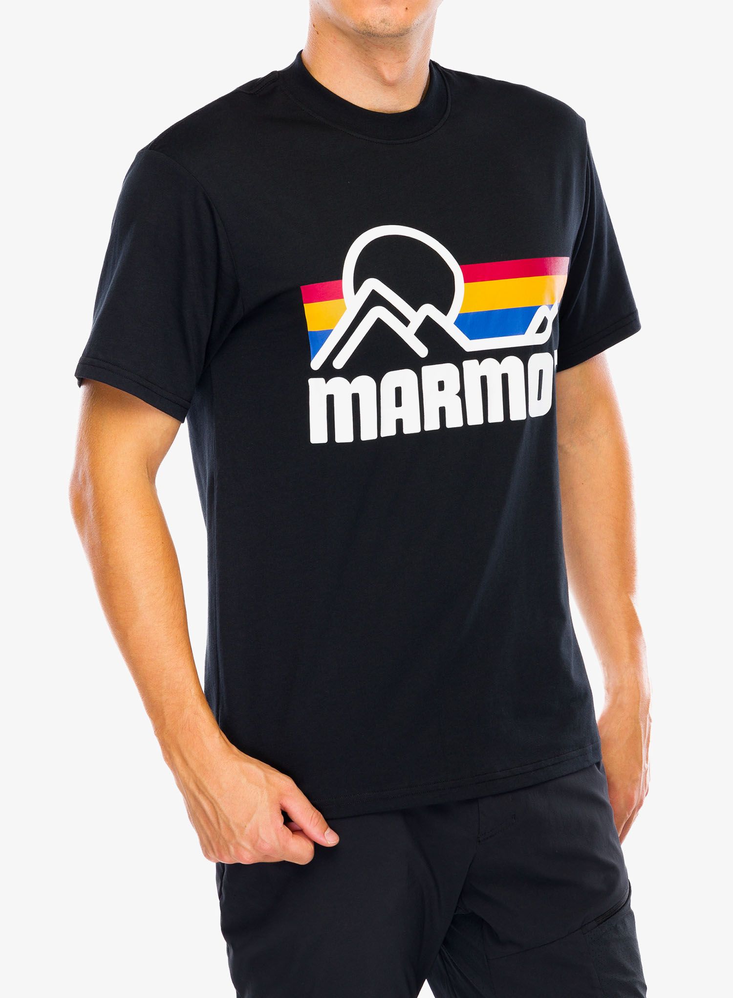 Tričko s potiskem Marmot Coastal Tee SS - black/multi