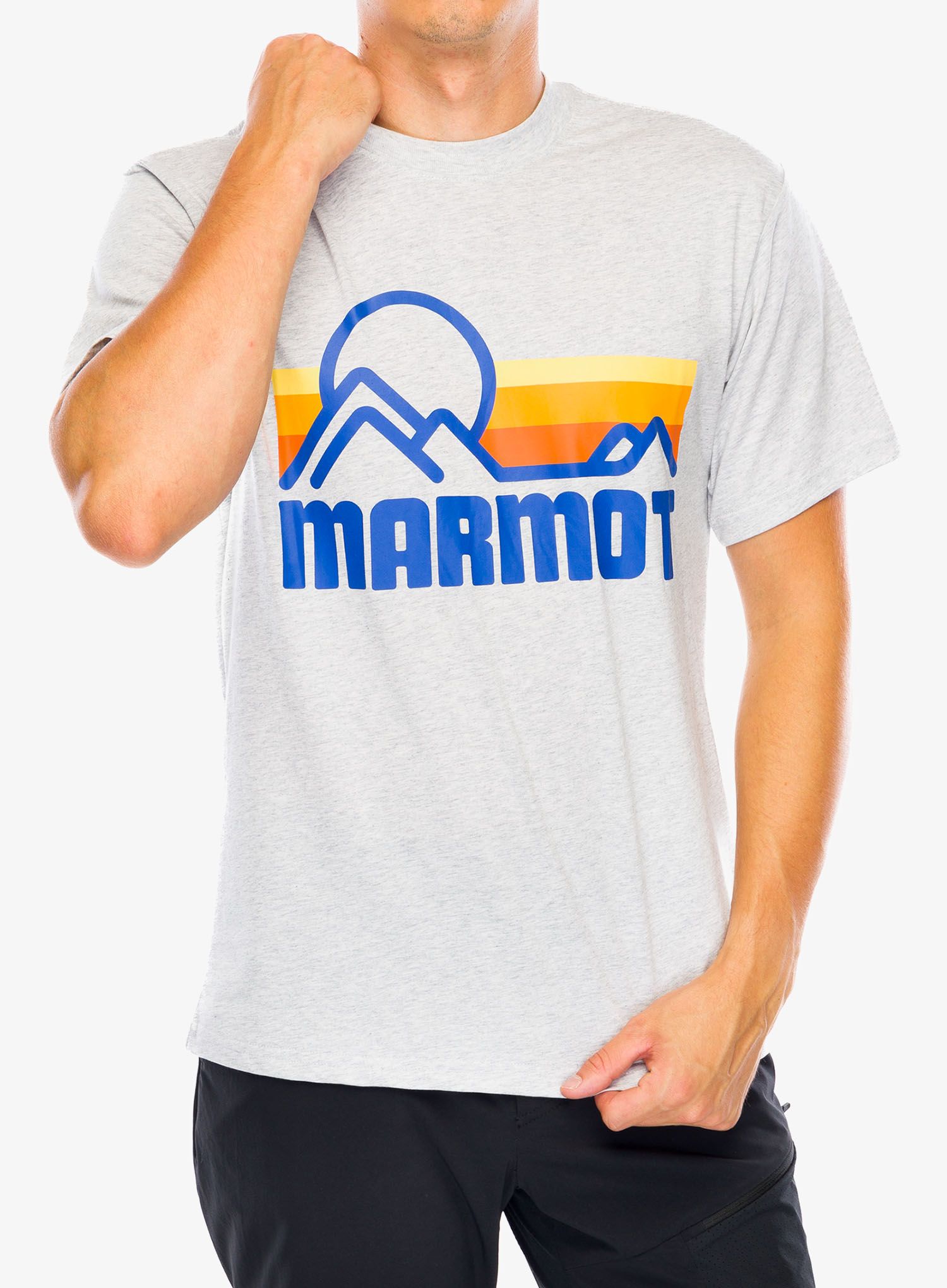 Bavlněné tričko Marmot Coastal Tee SS - light grey heather