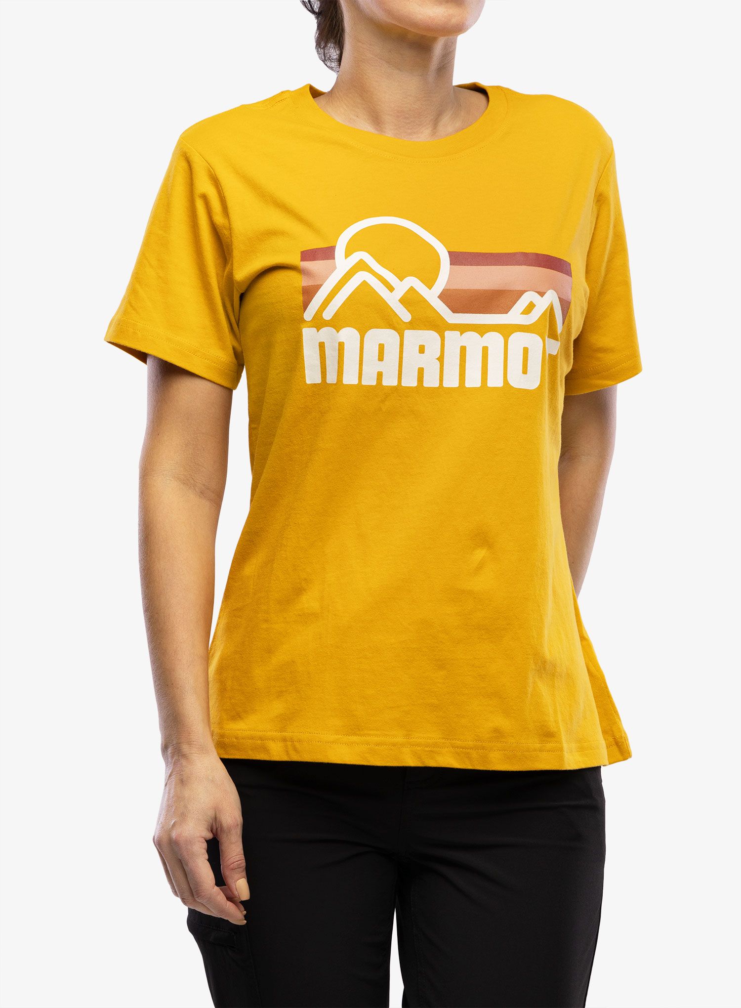 Dámské bavlněné tričko Marmot Coastal Tee S/S - yellow gold