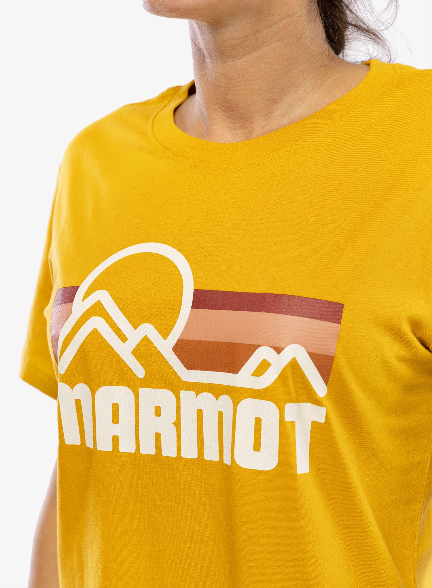 Dámské bavlněné tričko Marmot Coastal Tee S/S - yellow gold