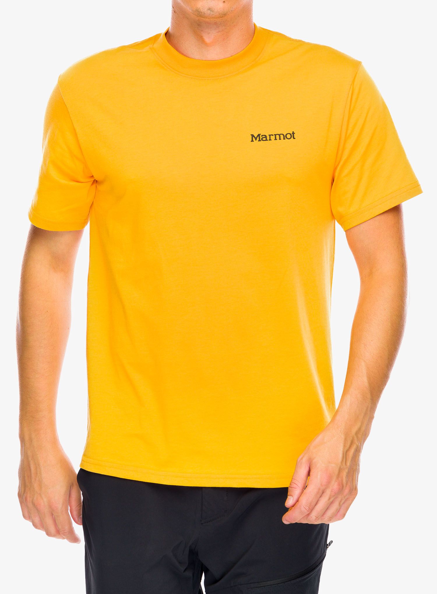 Bavlněné tričko Marmot Crayon M Dot Tee SS - golden sun