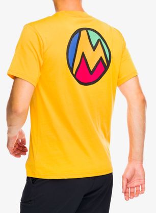 Bavlněné tričko Marmot Crayon M Dot Tee SS - golden sun