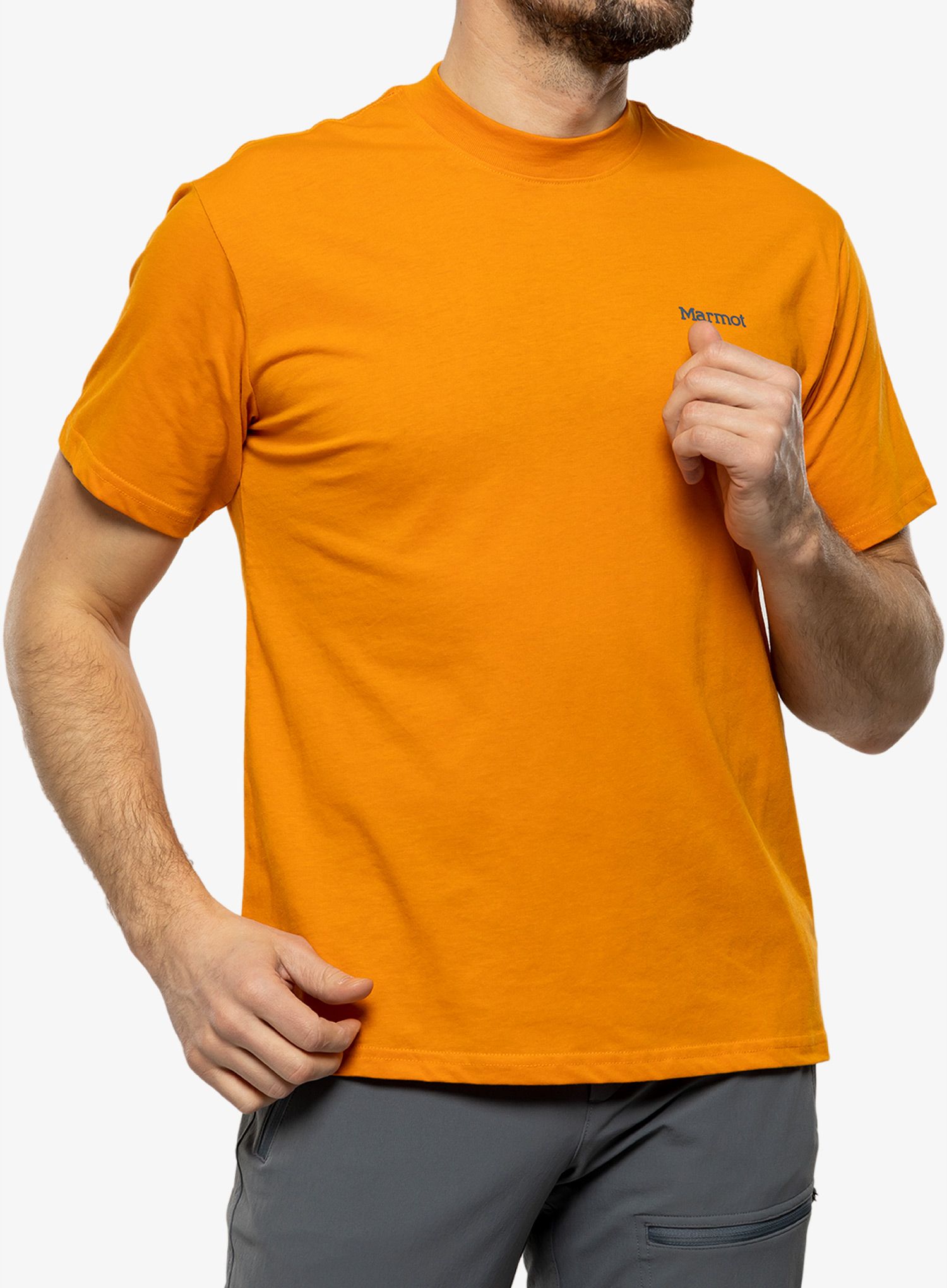 Tričko s potiskem Marmot Dot Tee SS - orange pepper