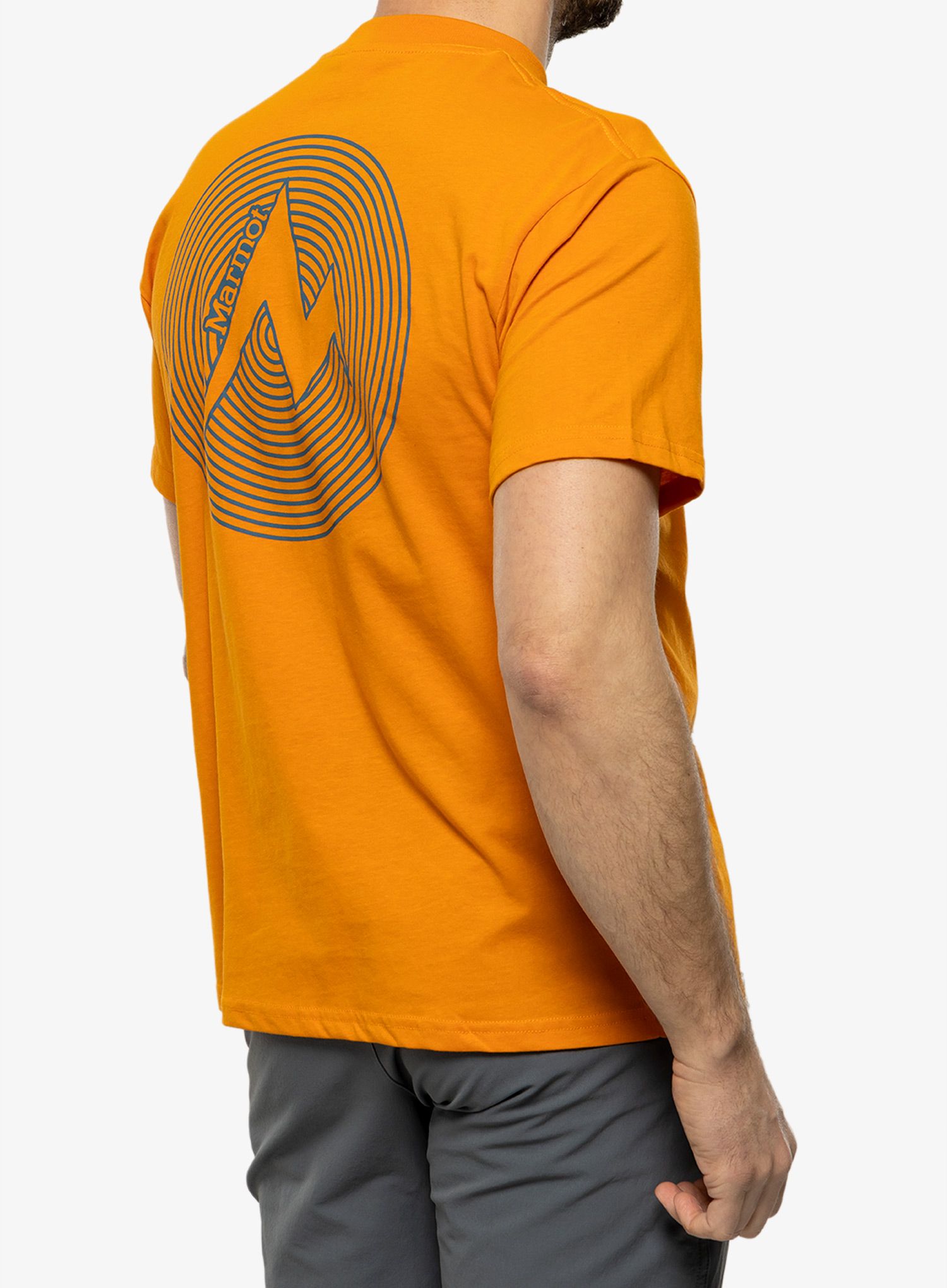 Tričko s potiskem Marmot Dot Tee SS - orange pepper