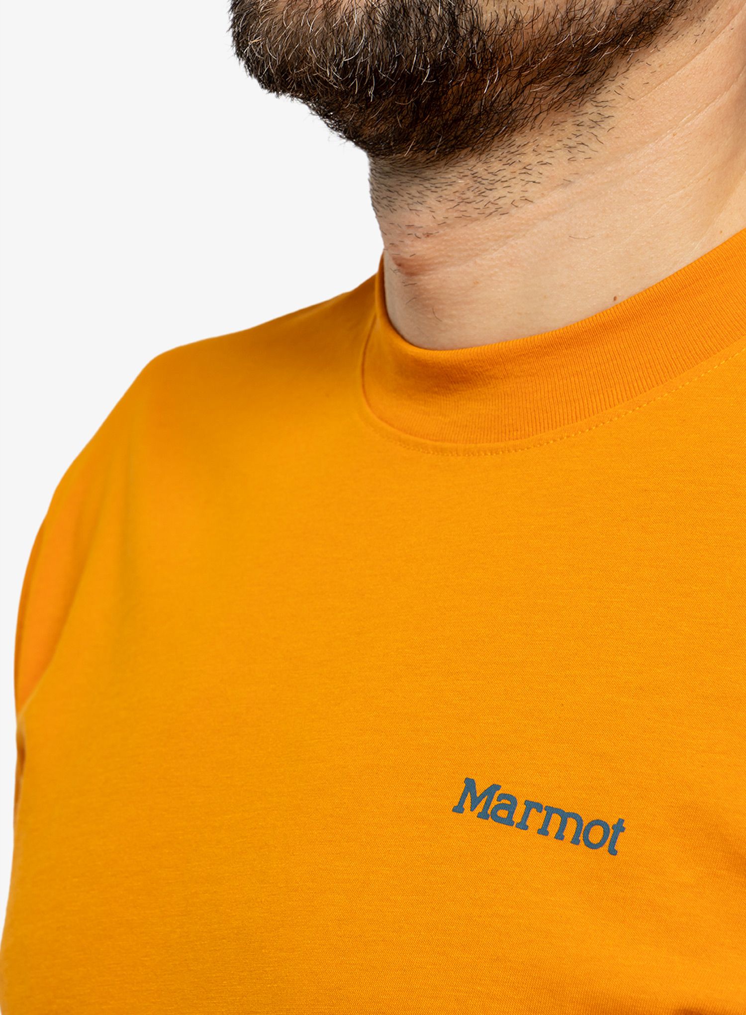 Tričko s potiskem Marmot Dot Tee SS - orange pepper