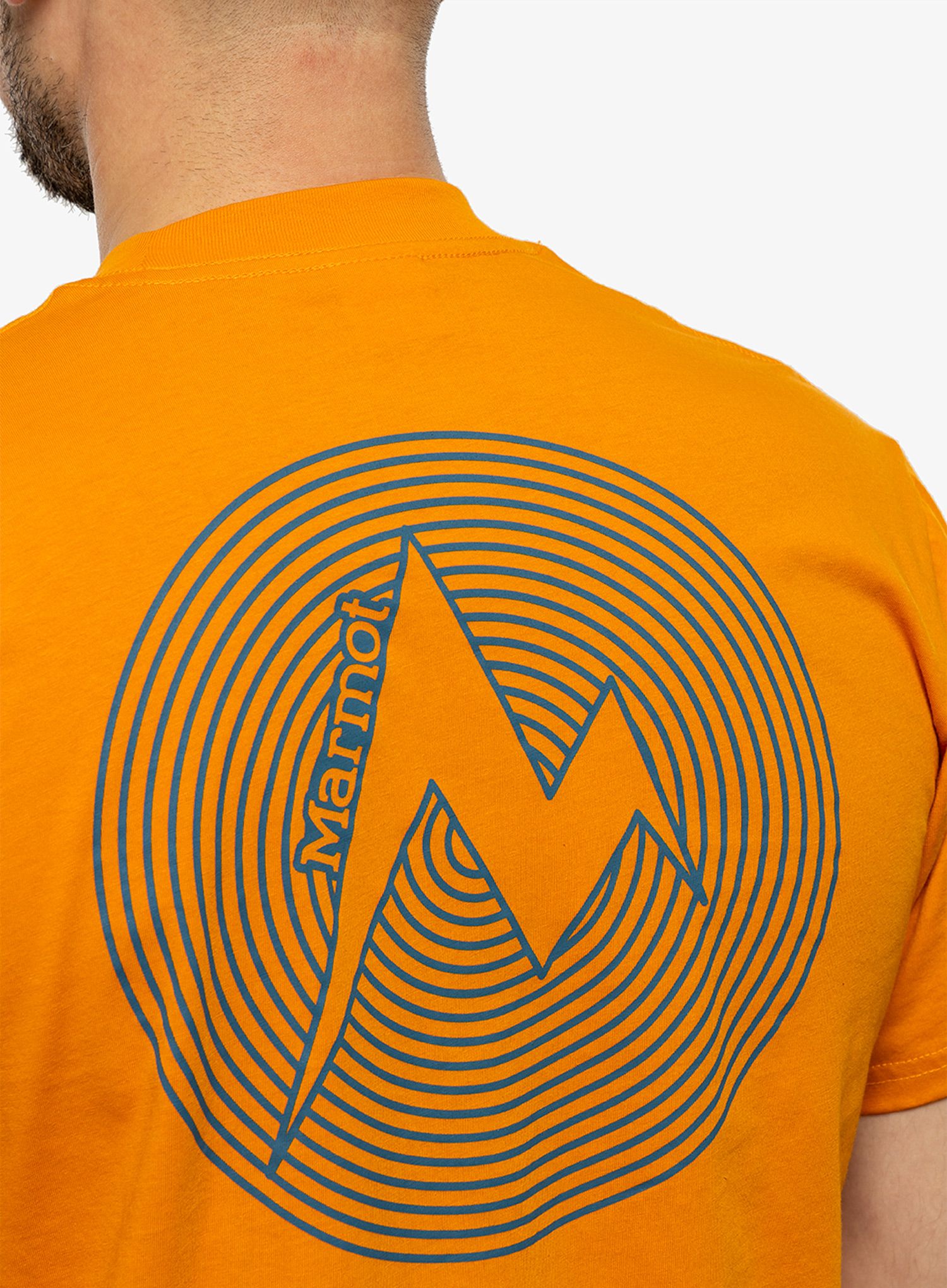 Tričko s potiskem Marmot Dot Tee SS - orange pepper
