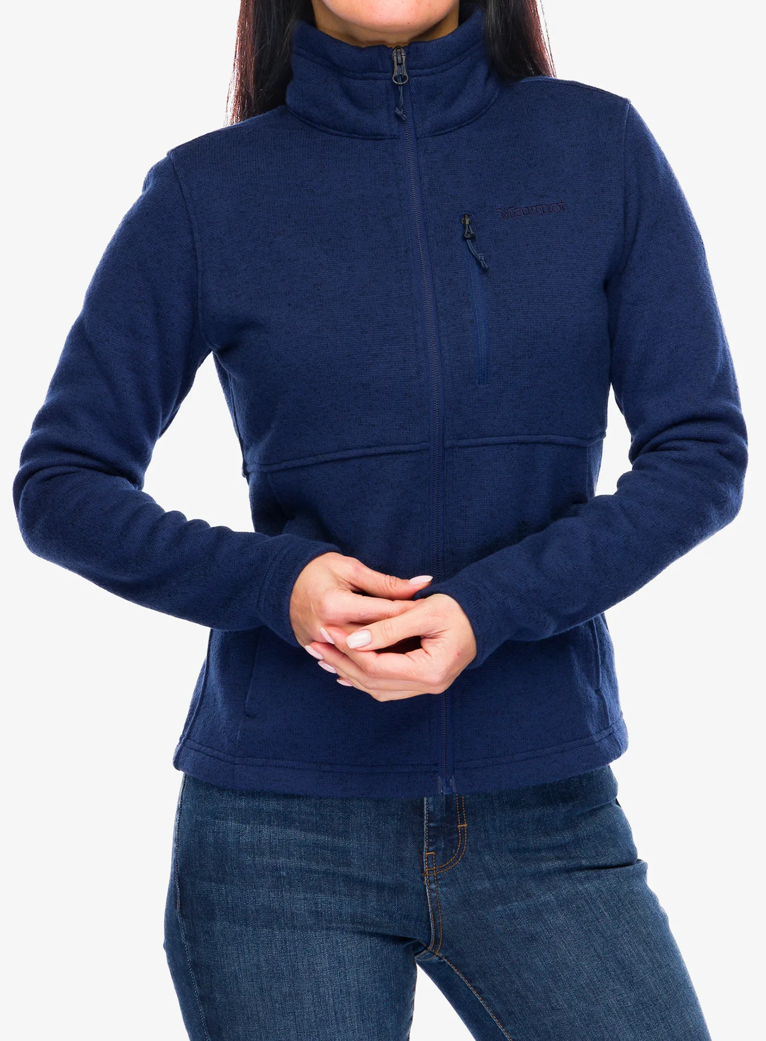 Dámská mikina se zipem Marmot Drop Line Jacket - arctic navy