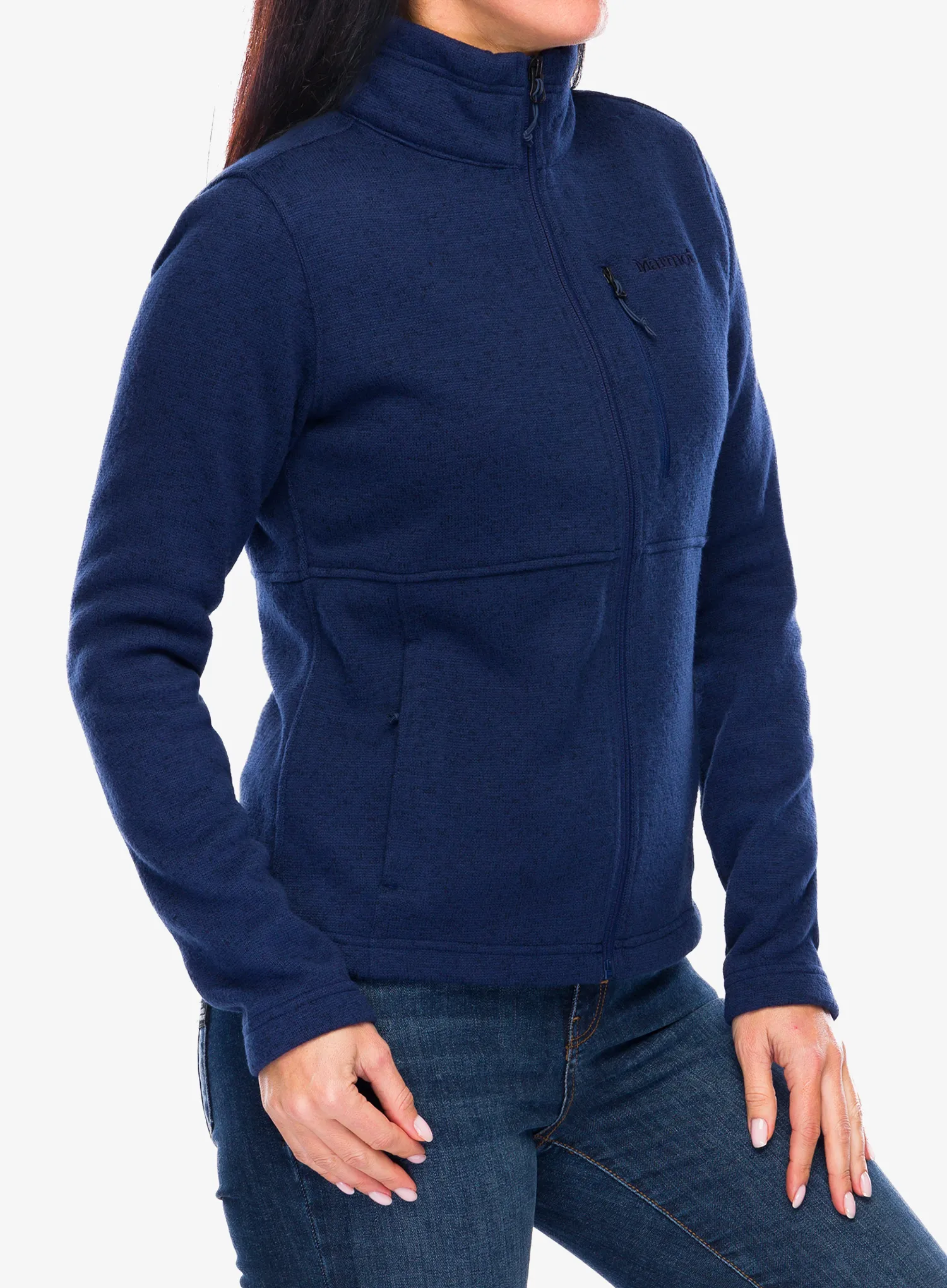 Dámská mikina se zipem Marmot Drop Line Jacket - arctic navy