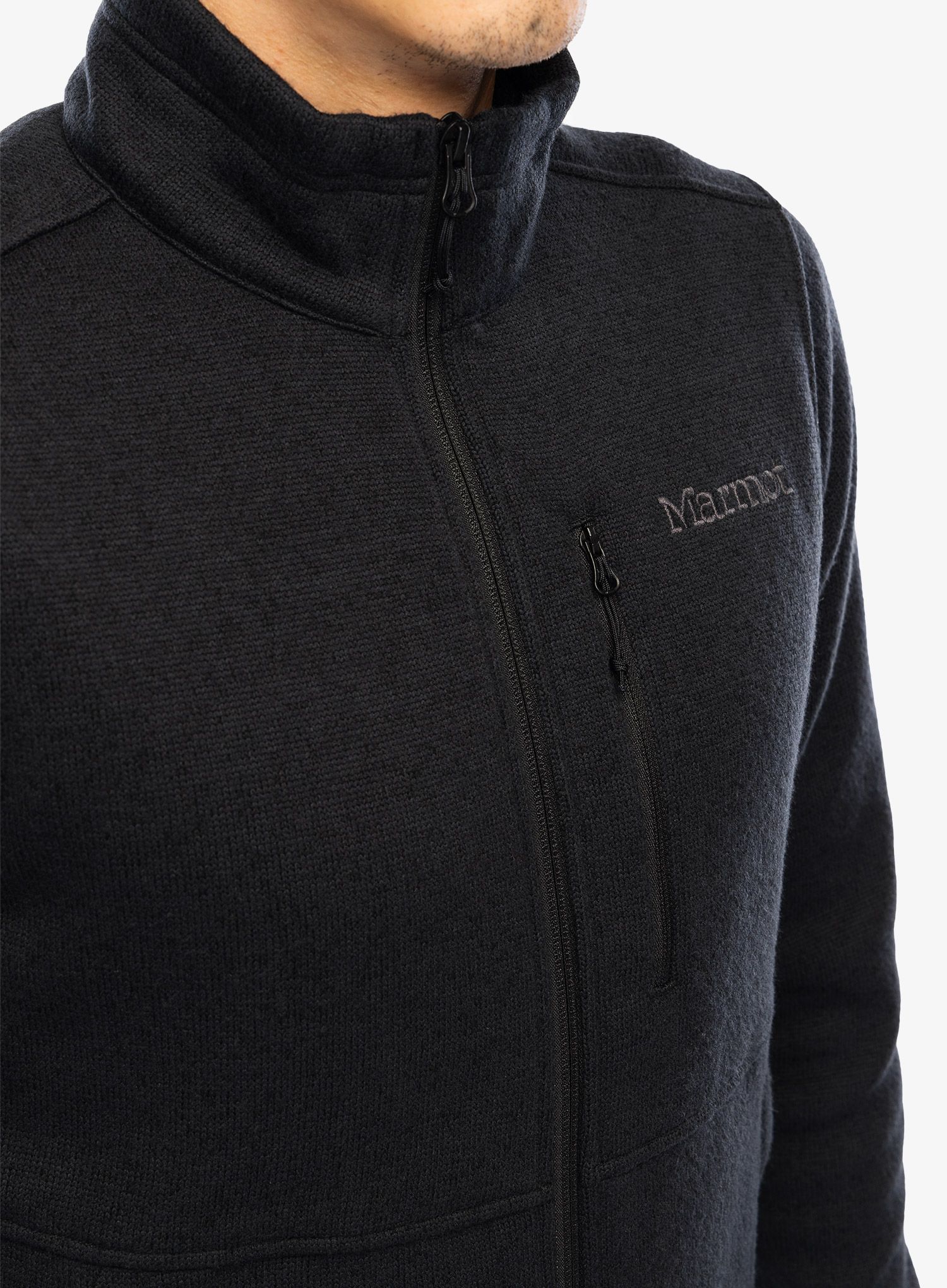 Mikina se zipem Marmot Drop Line Jacket - black