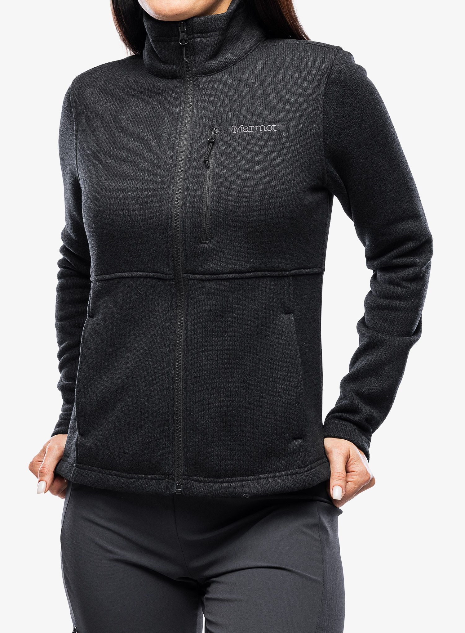 Dámská mikina Marmot Drop Line Jacket - black