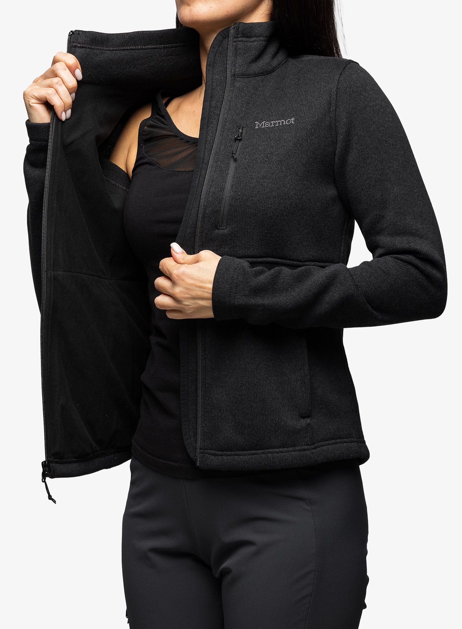 Dámská mikina Marmot Drop Line Jacket - black