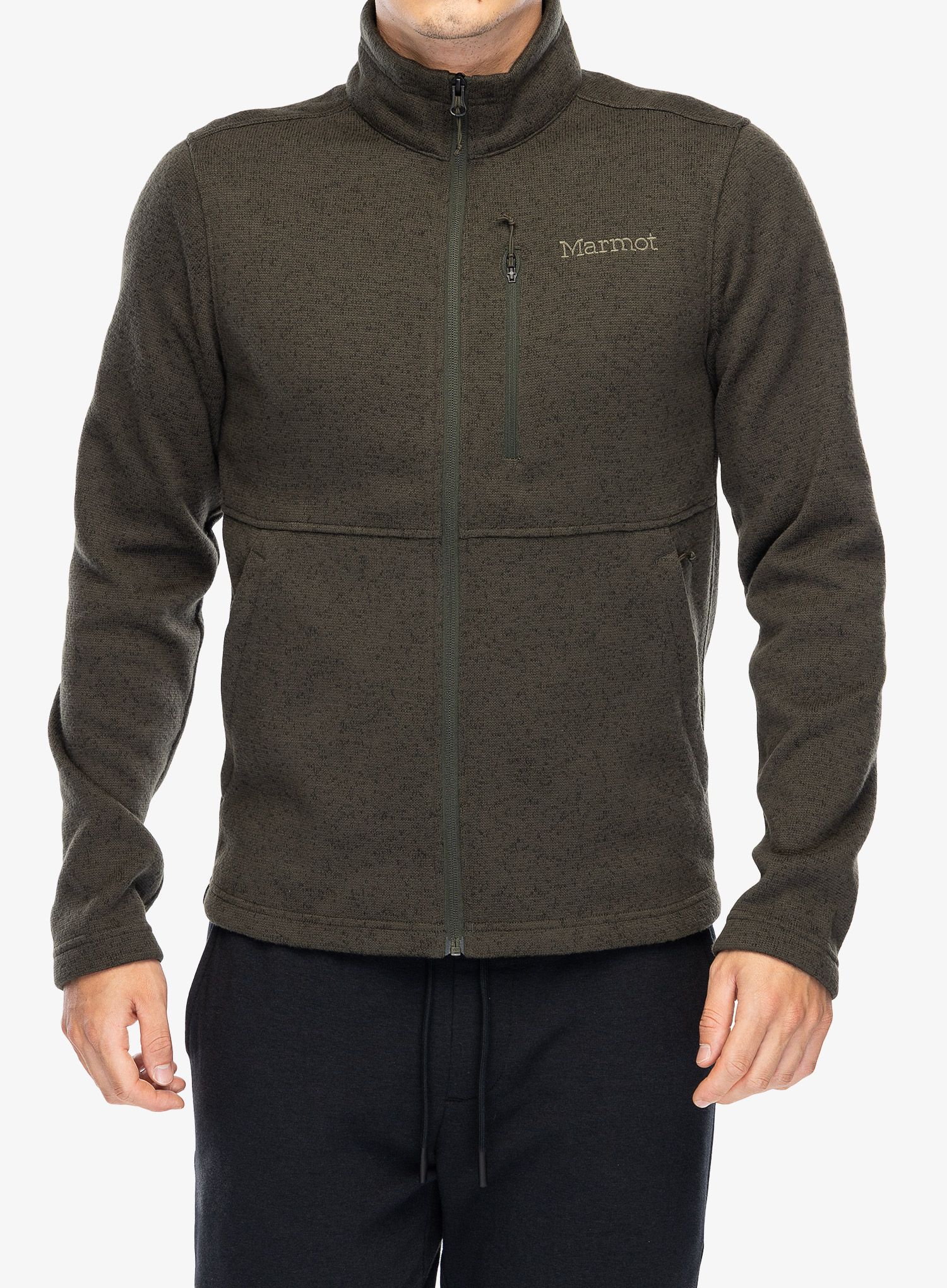 Mikina se zipem Marmot Drop Line Jacket - rosin green