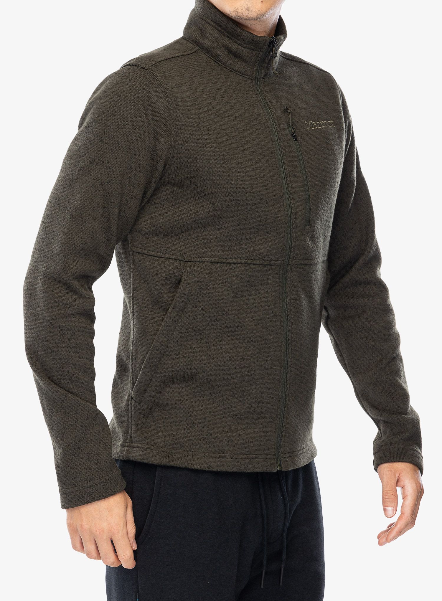Mikina se zipem Marmot Drop Line Jacket - rosin green