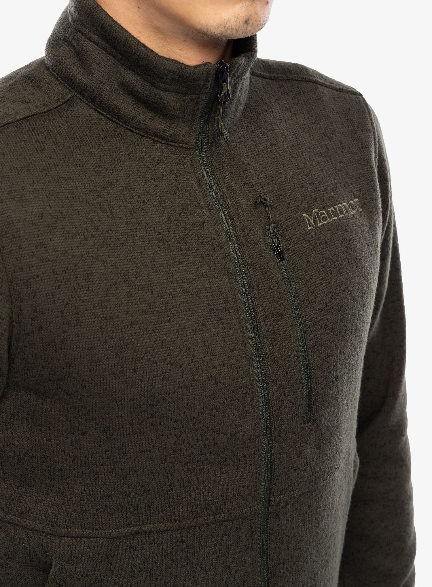 Mikina se zipem Marmot Drop Line Jacket - rosin green