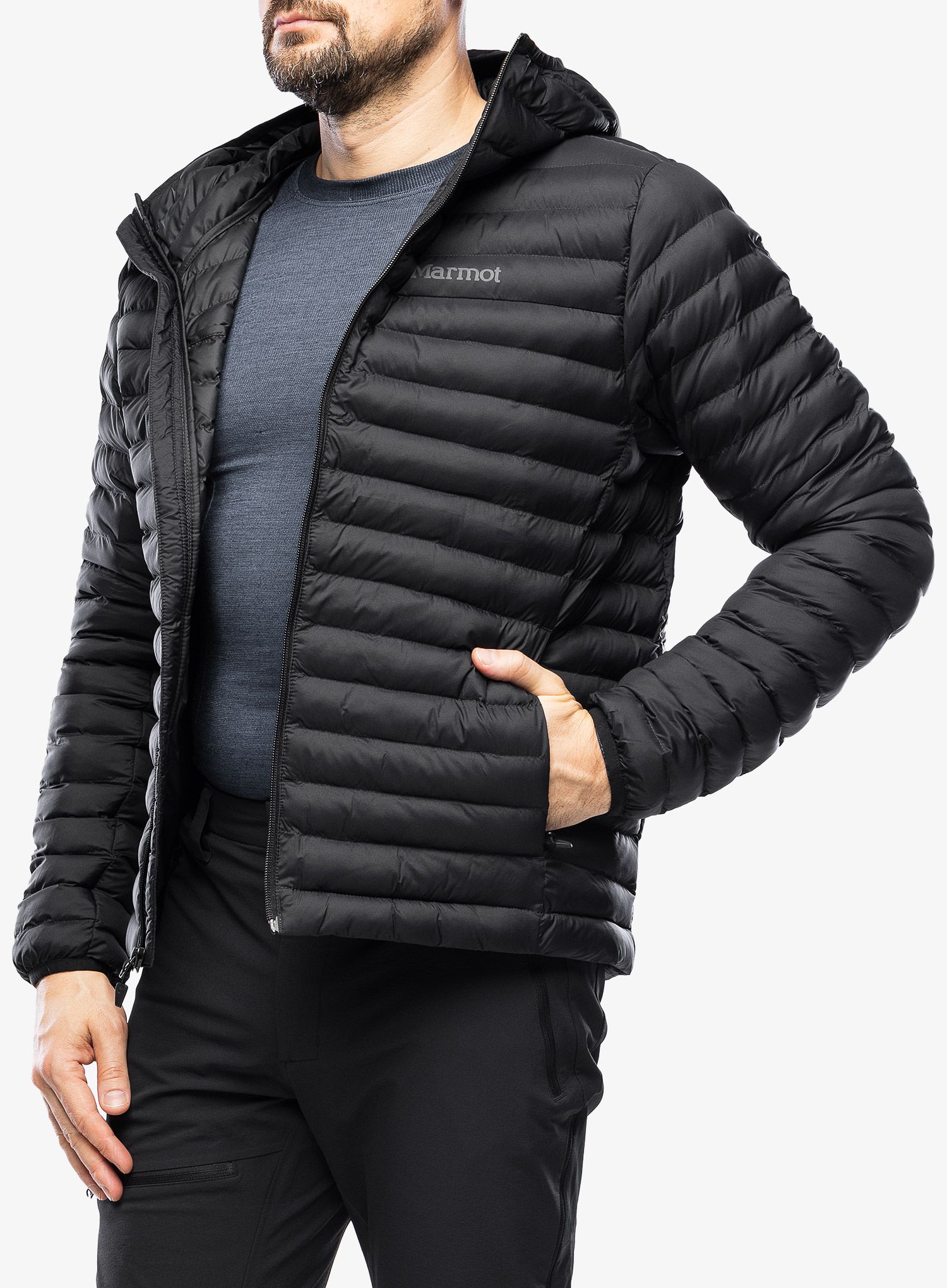 Pánská bunda Marmot Echo Featherless Hoody - black