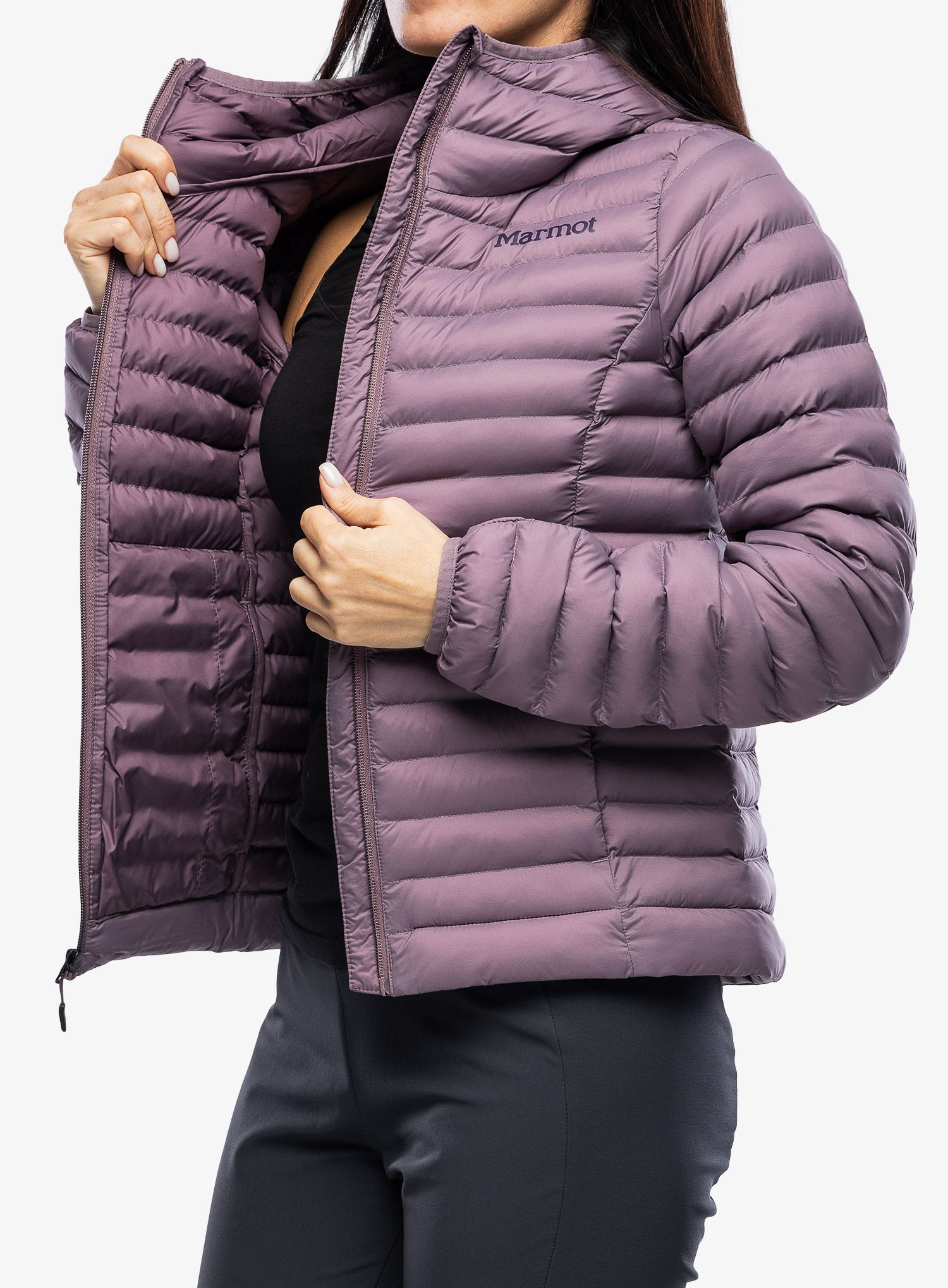 Zateplená bunda dámská Marmot Echo Featherless Hoody - hazy purple